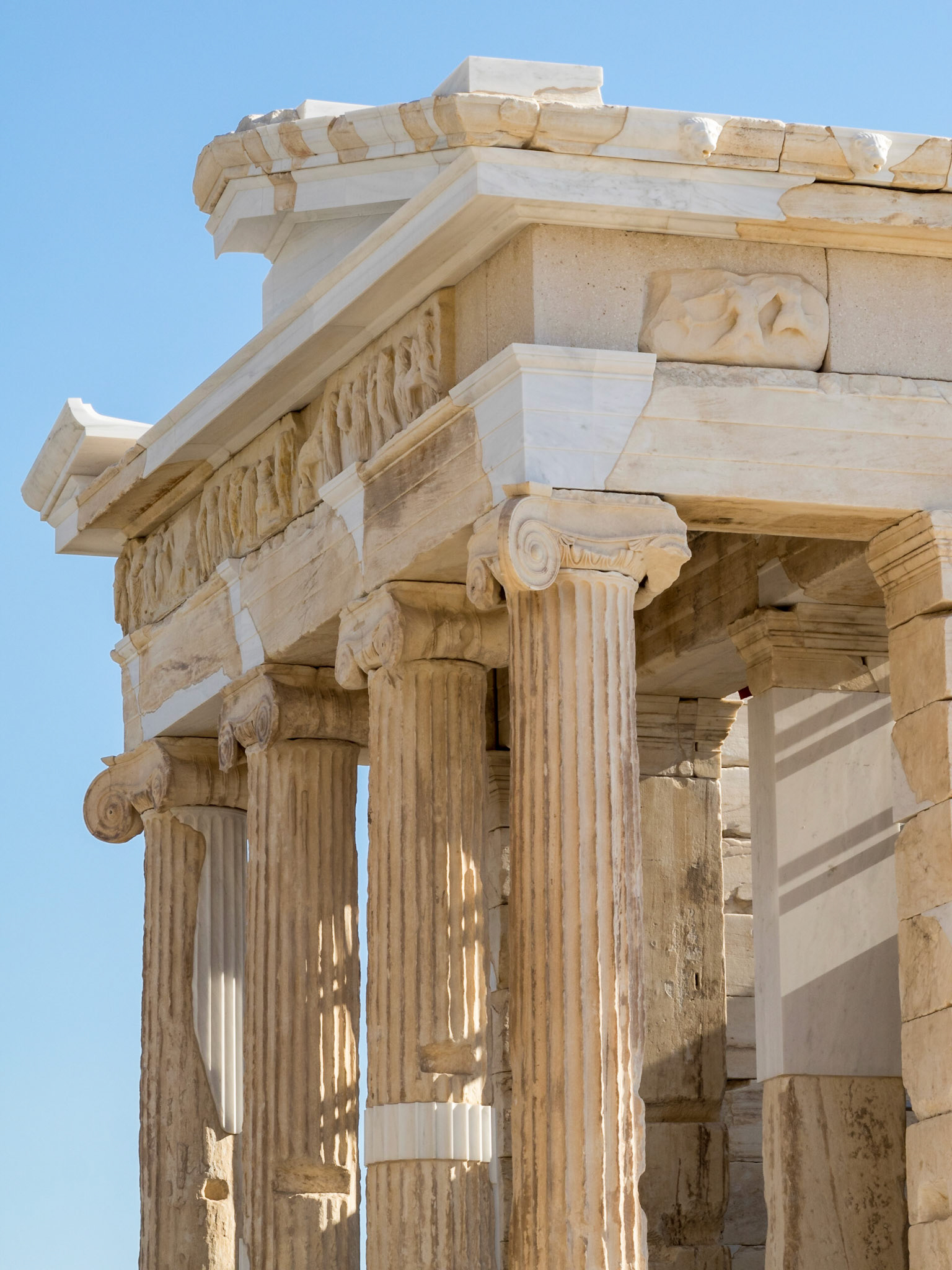 Temple of Athena Nike facade closeup