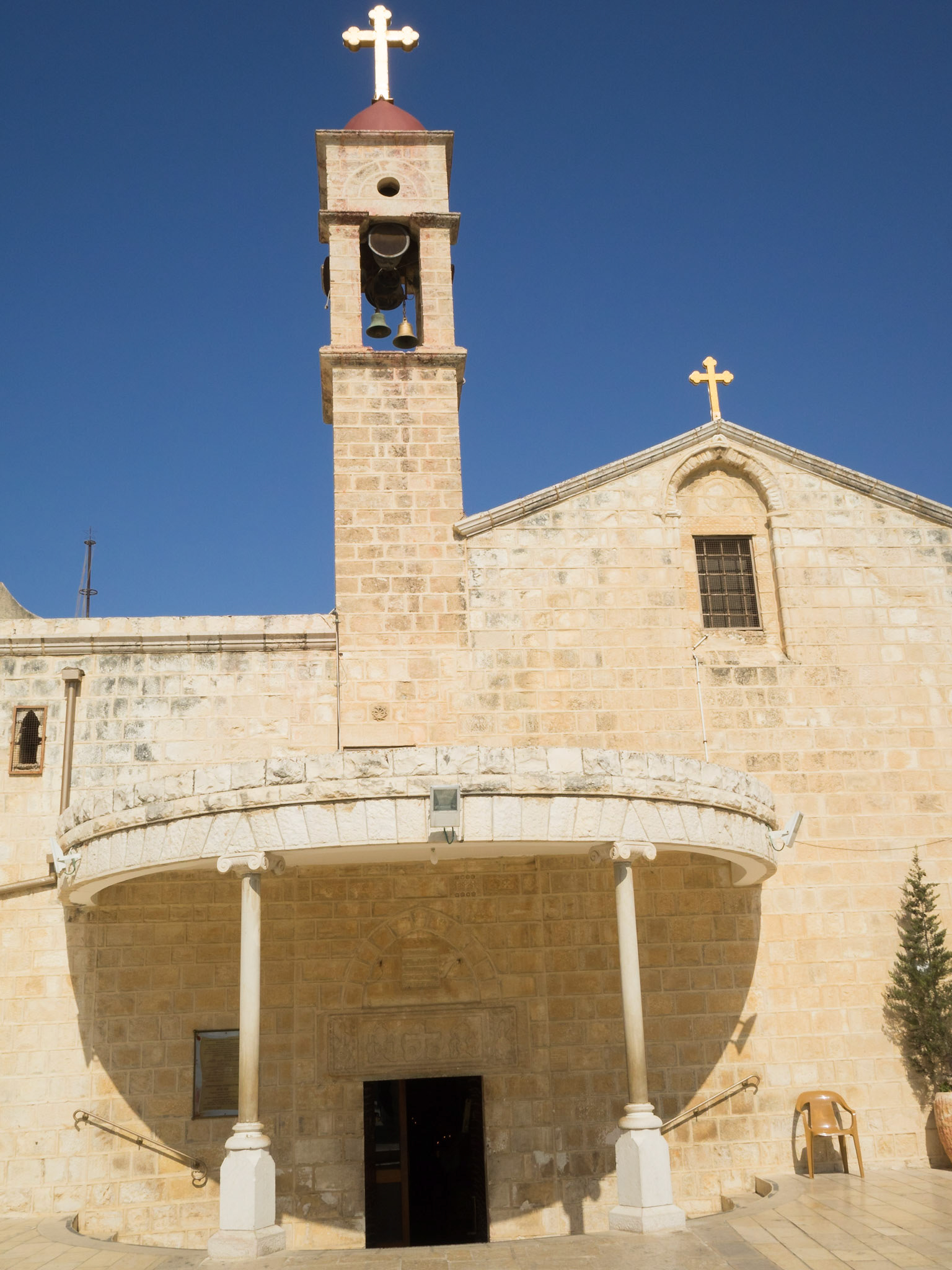 Facade of St Gabriel Church in Nazareth