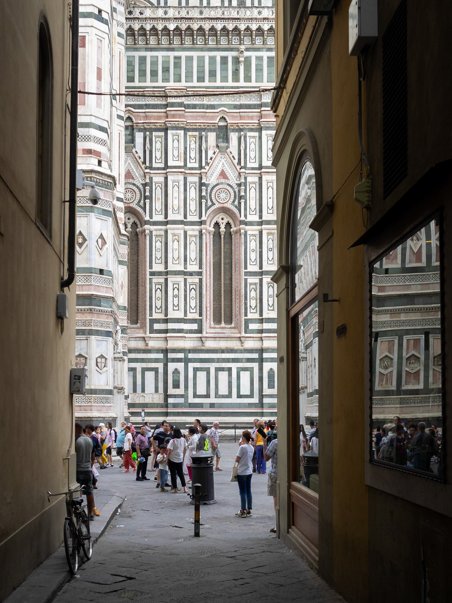 Florence Duomo at the end of a street