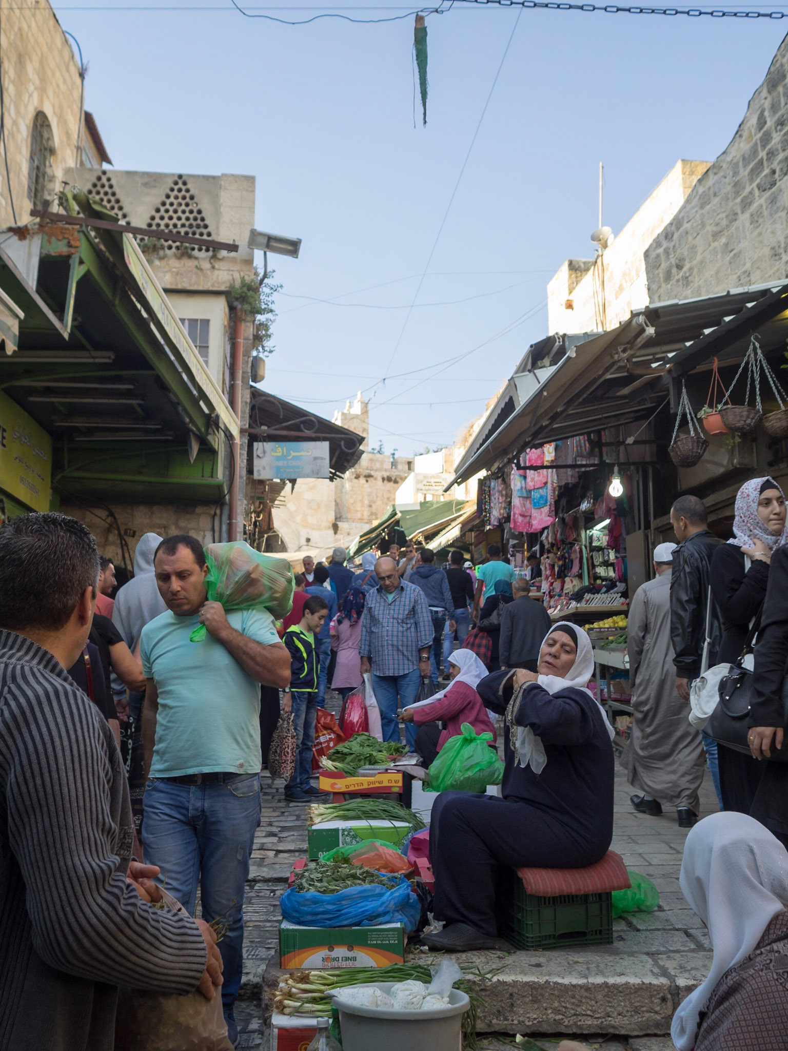 Louvre Museum seen from inside the glass pyramid