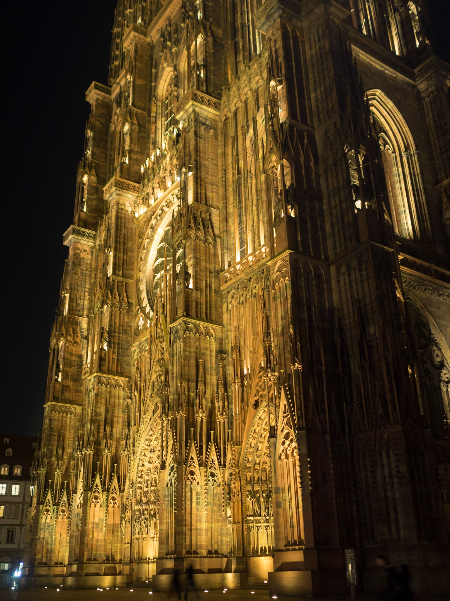 Strasbourg Cathedral at night