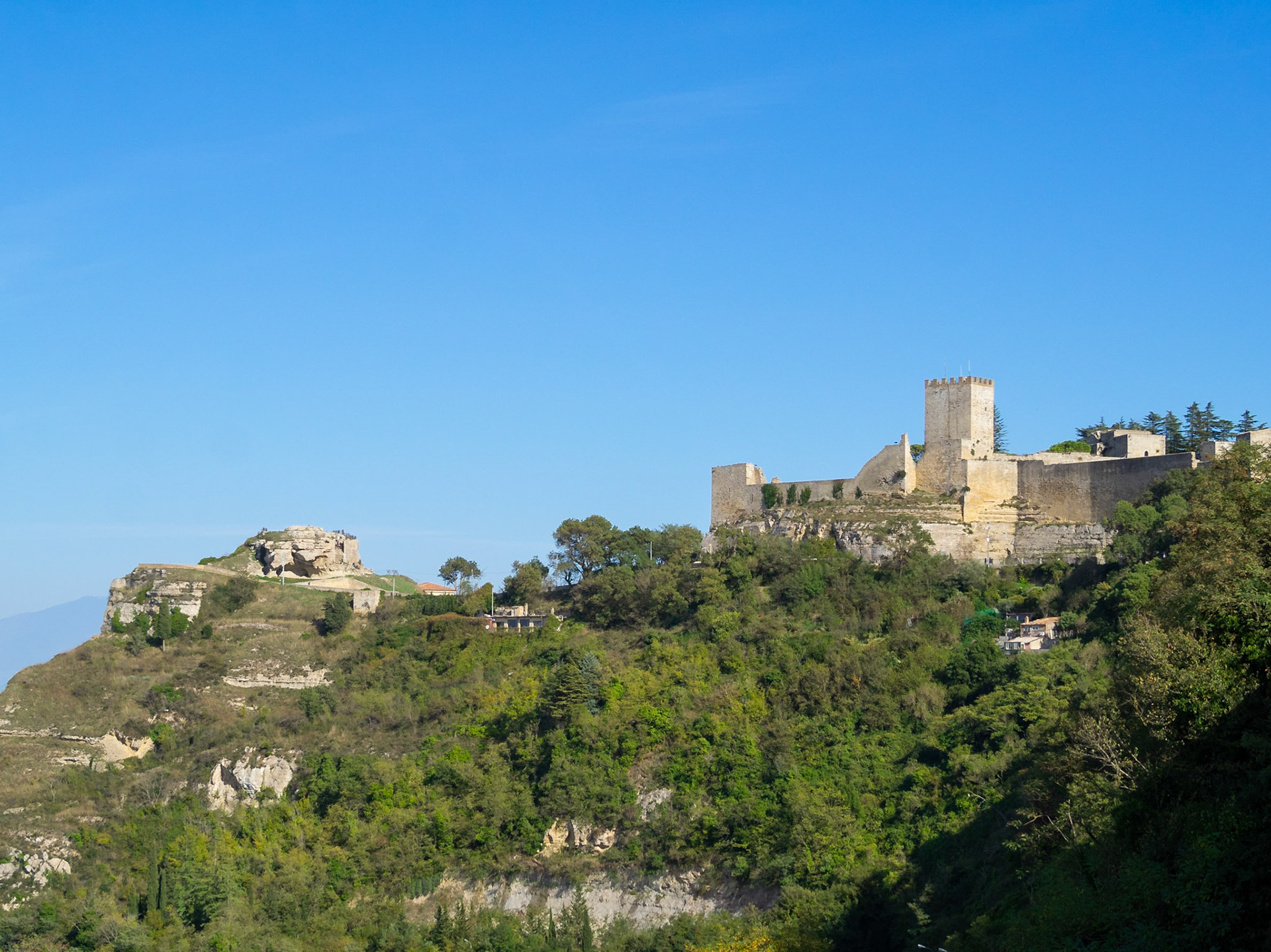 Lombardy Castle and Rocca di Cerere, Enna
