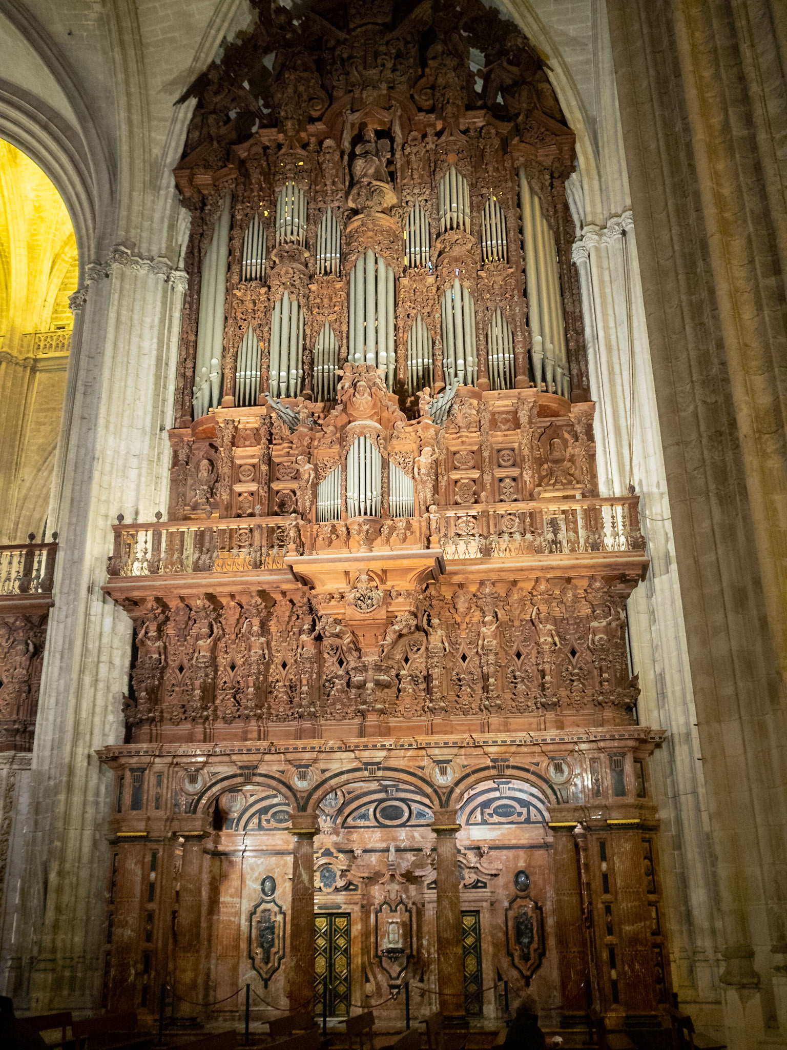 Wood carved organ, Seville Cathedral