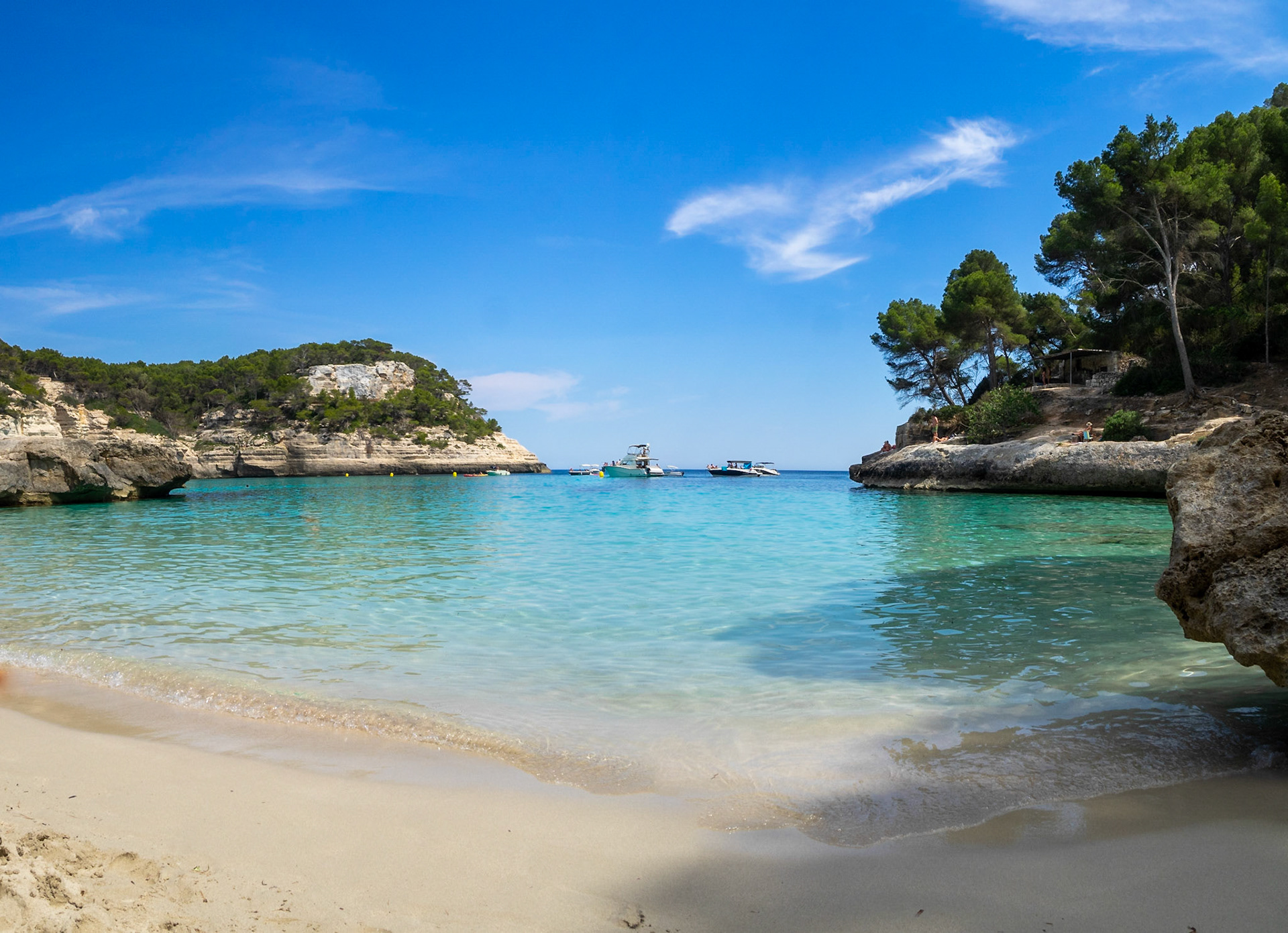 The sea seen from Cala Mitjaneta, Menorca