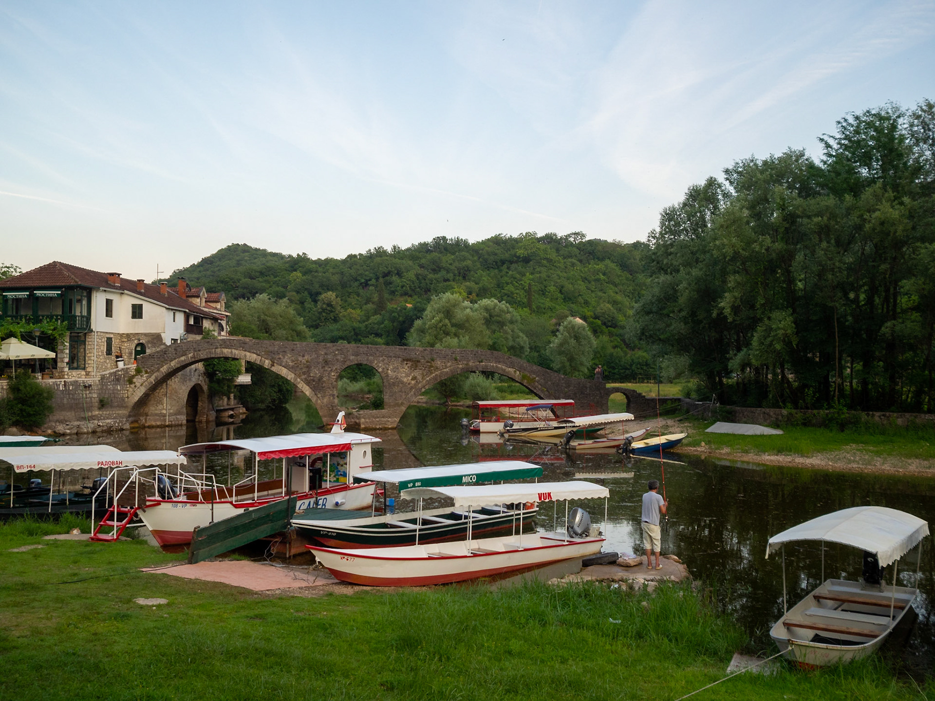 Rijeka Crnojevića the river and the stone bridge