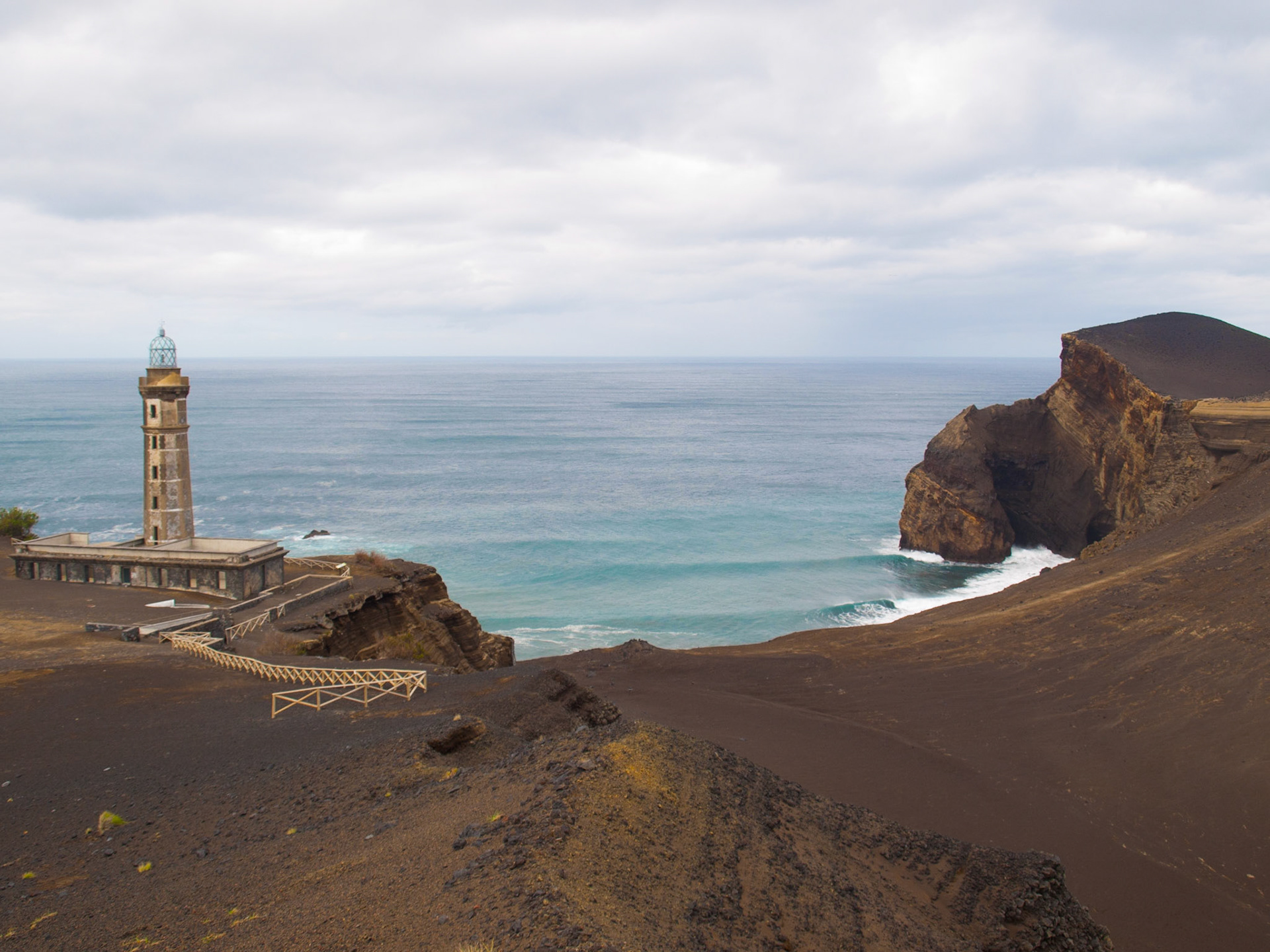 Capelinhos volcano in Faial island