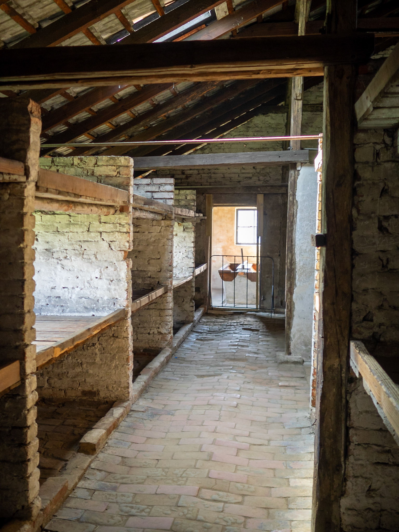 Auschwitz II Concentration Camp dorm barrack