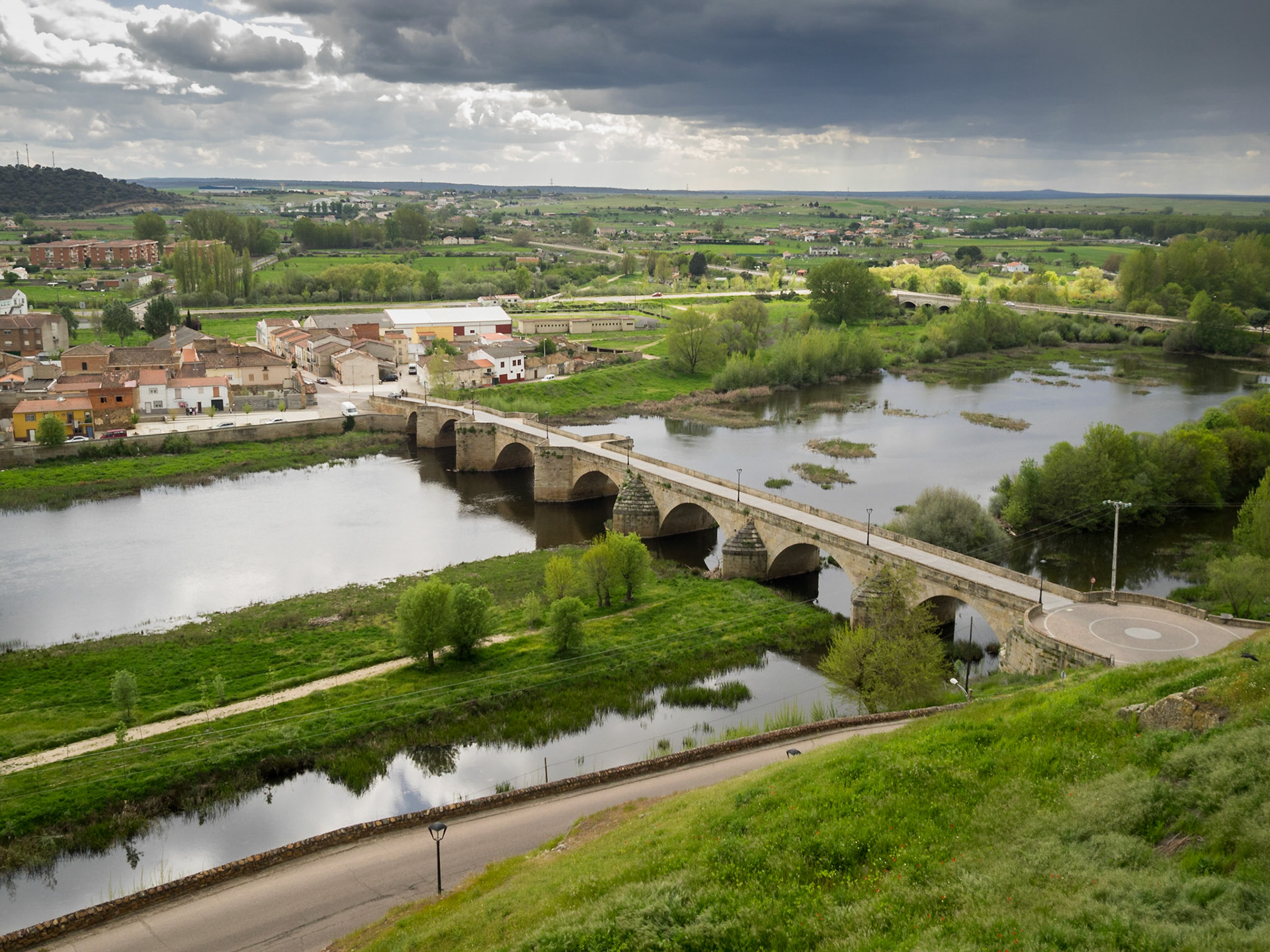 Ciudad Rodrigo Roman Bridge over Agueda River