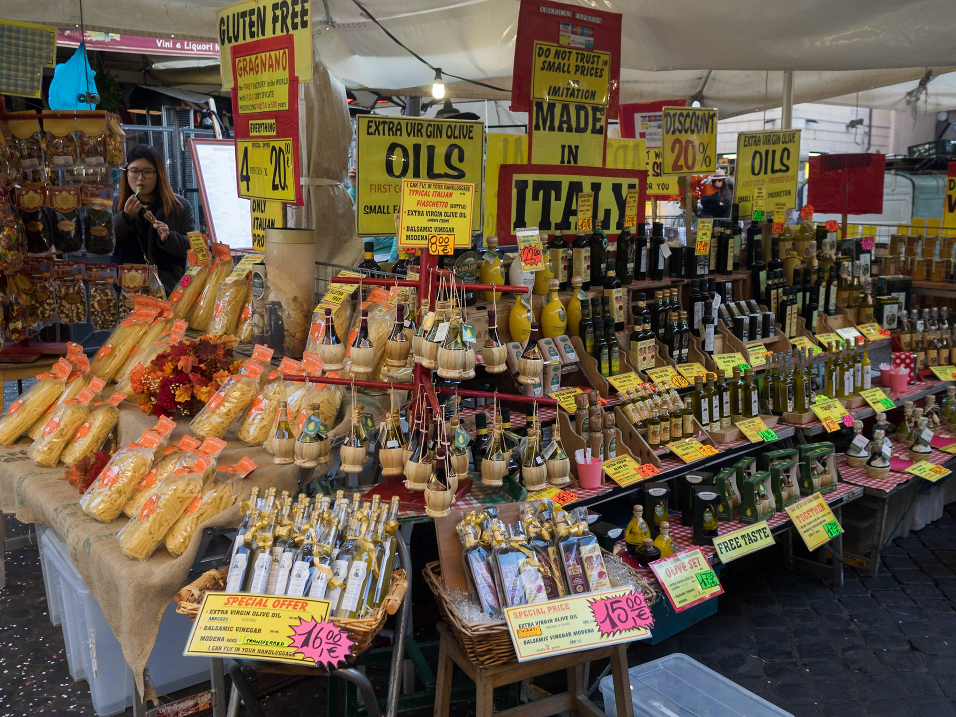 Campo de'Fiore food stalls