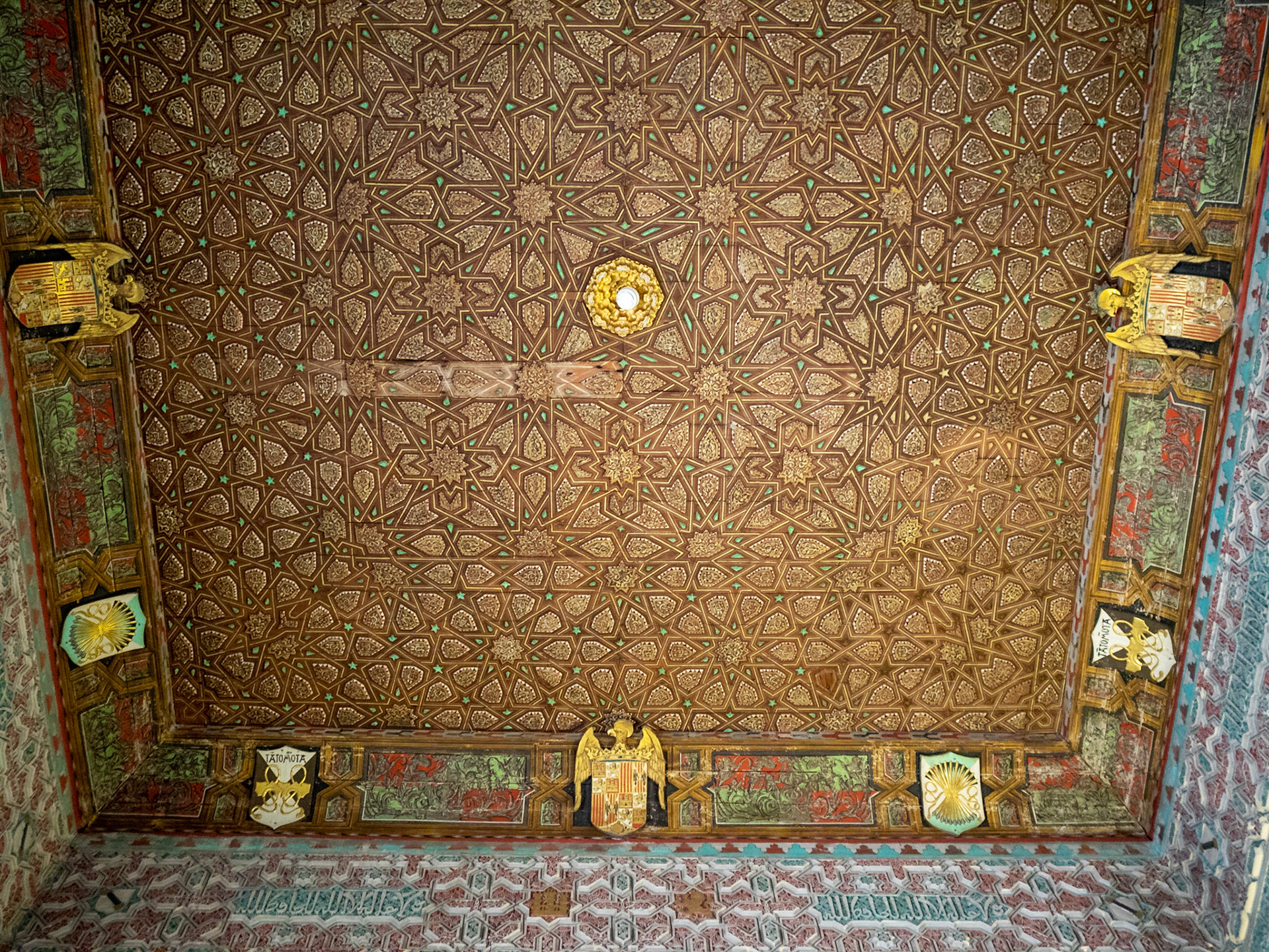 Prince's Room ceiling detail, Alcazar of Seville