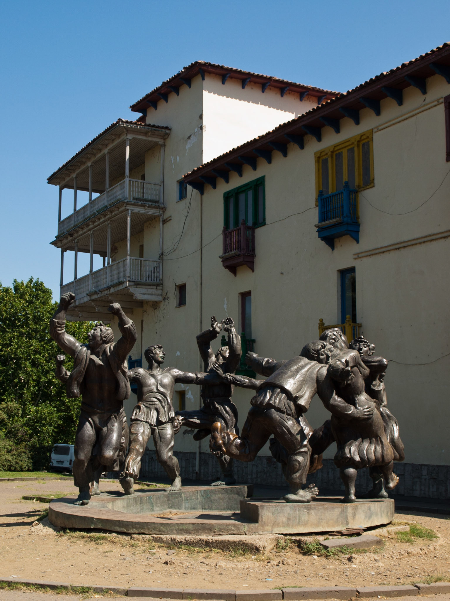 Statue of dancer from Georgian movie