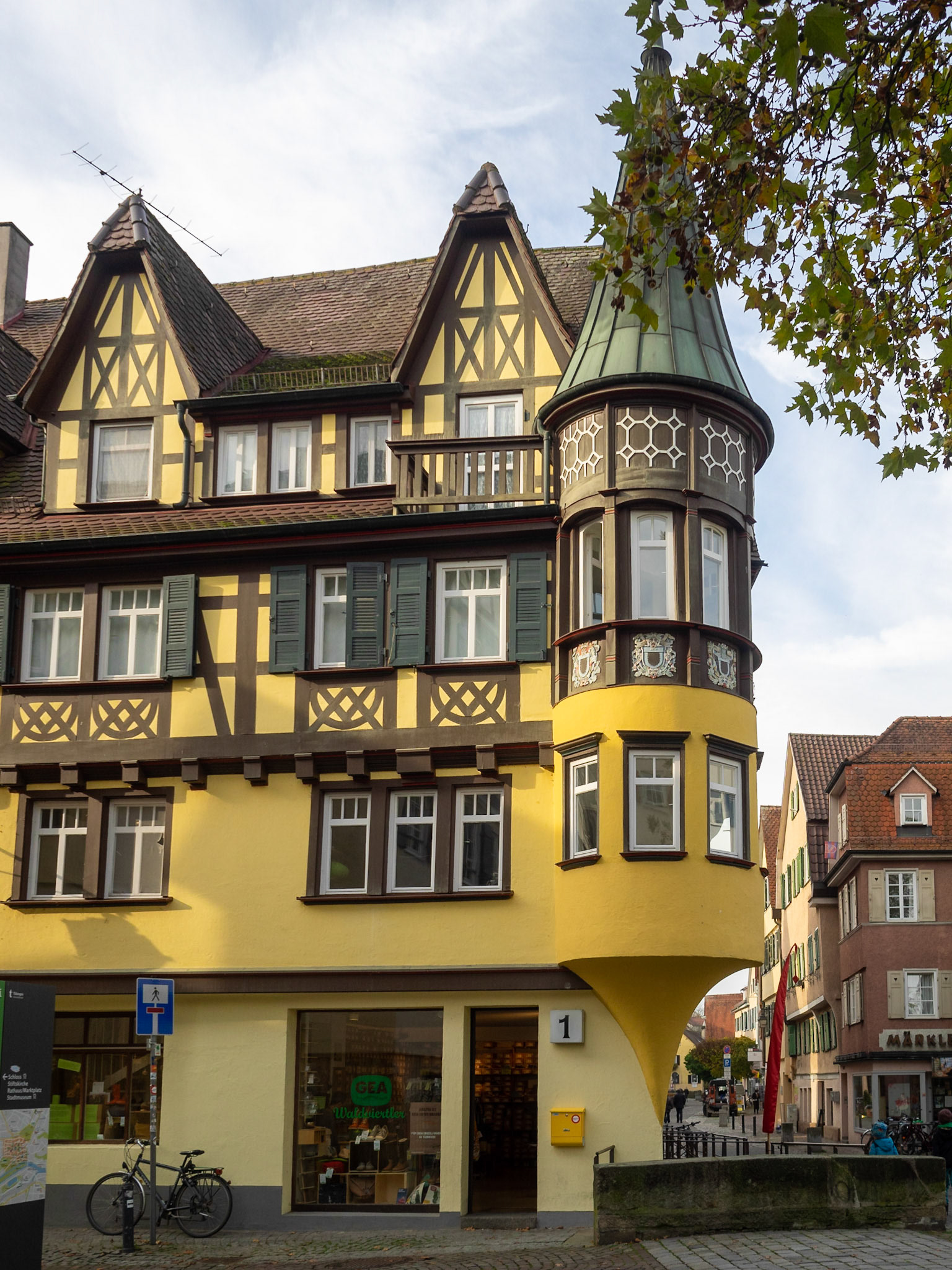 Timber-framed house in Tubingen old town
