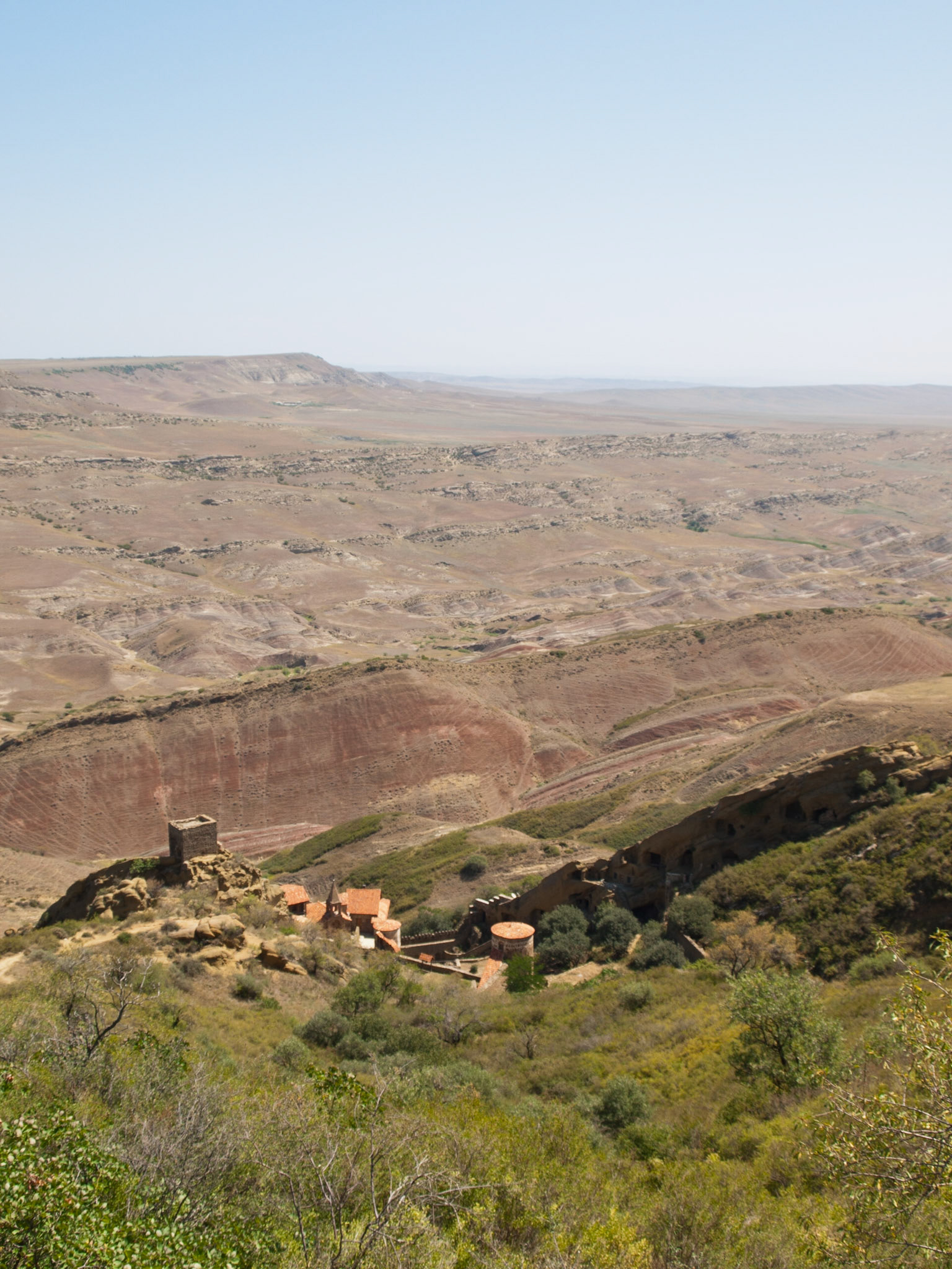 Davit Garega and arid landscape around the monastery