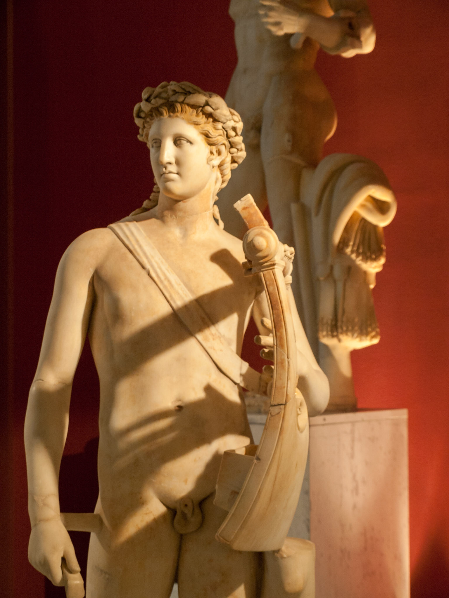 Marble statue of a boy with a lyre, Jamahiriya Museum, Tripoli