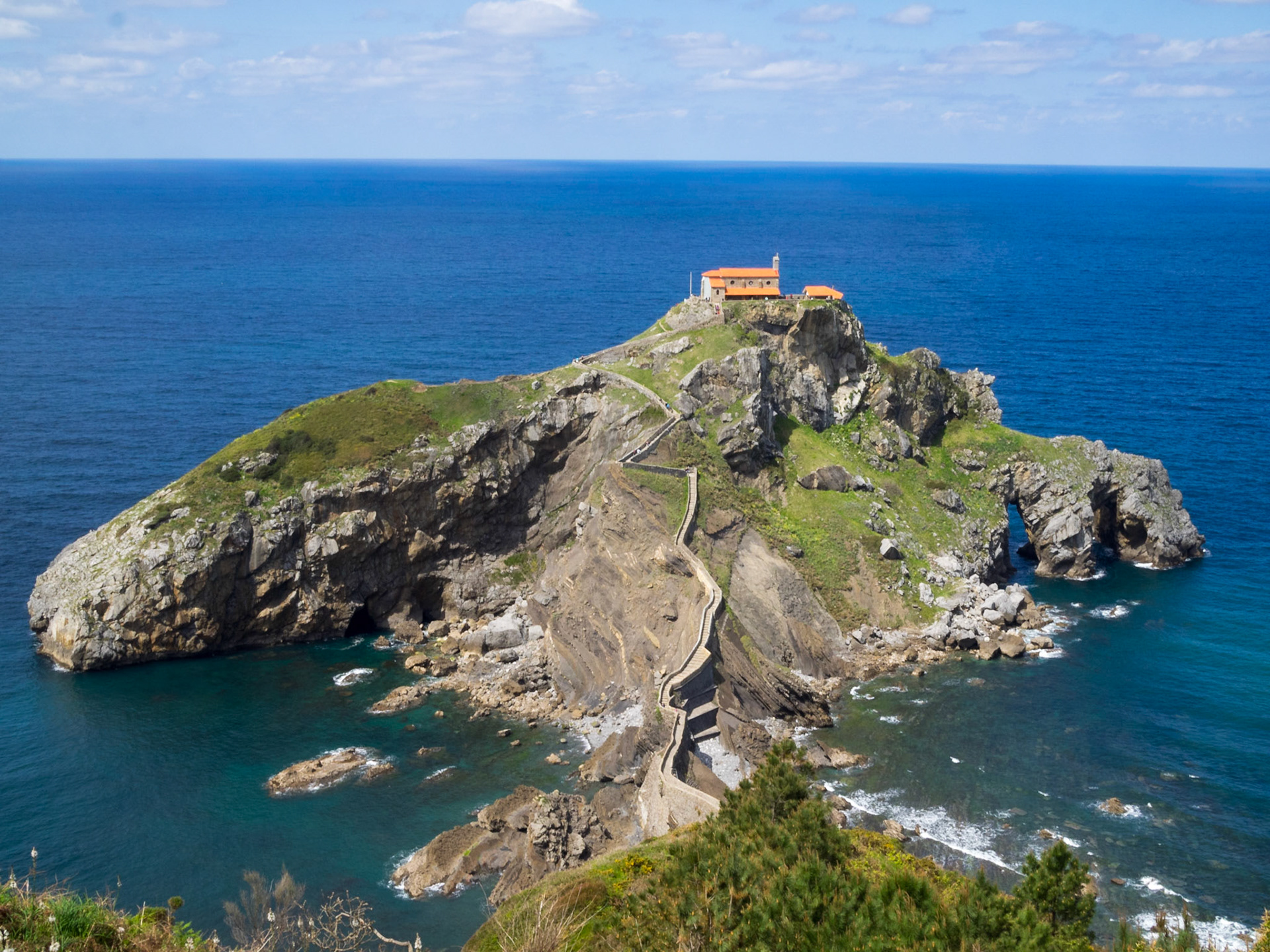 San Juan de Gaztelugatxe chapel atop the islet