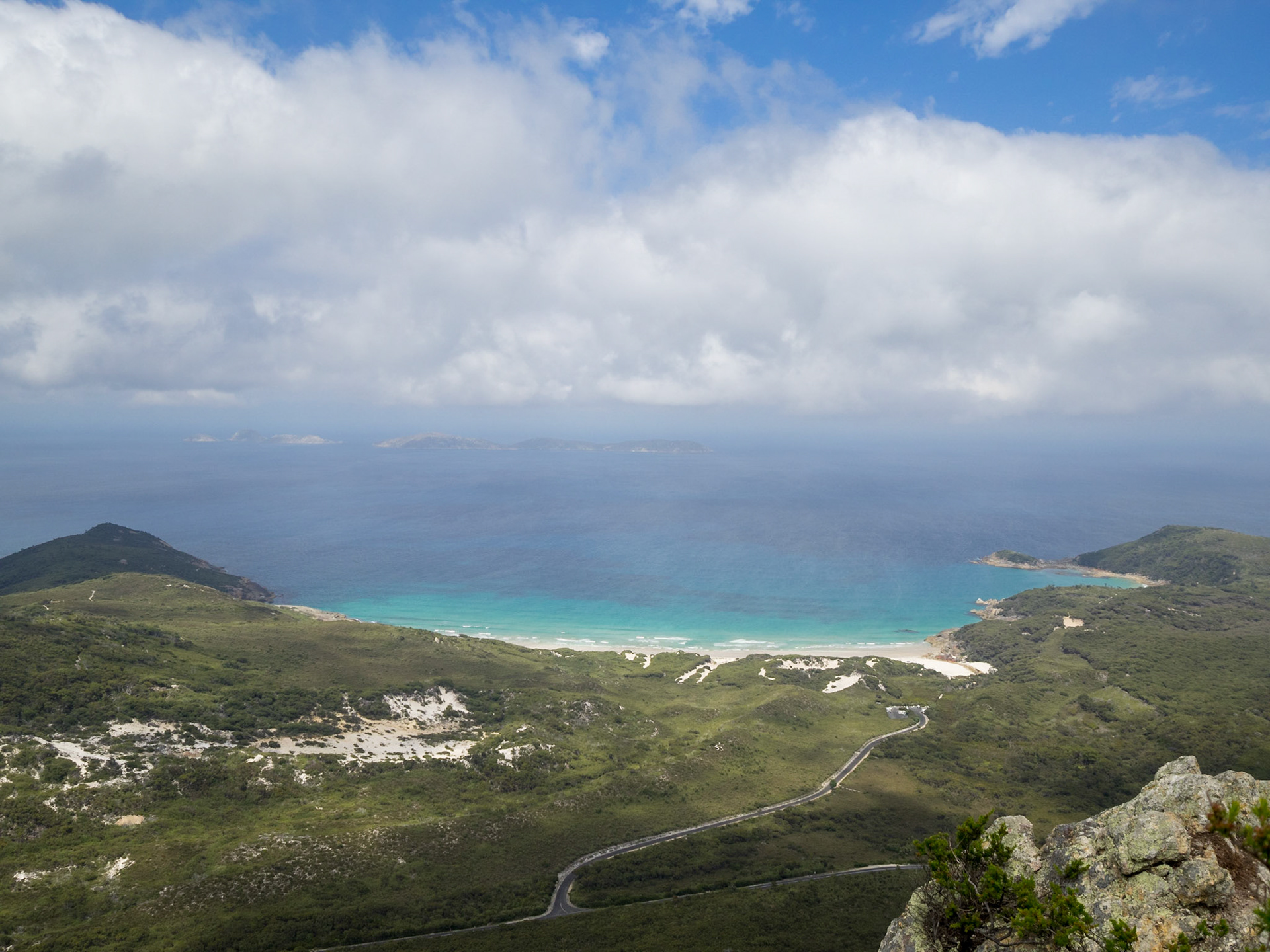 Views across Wilsons Promontory from Mount Bishop Walking Track, Victoria, Australia