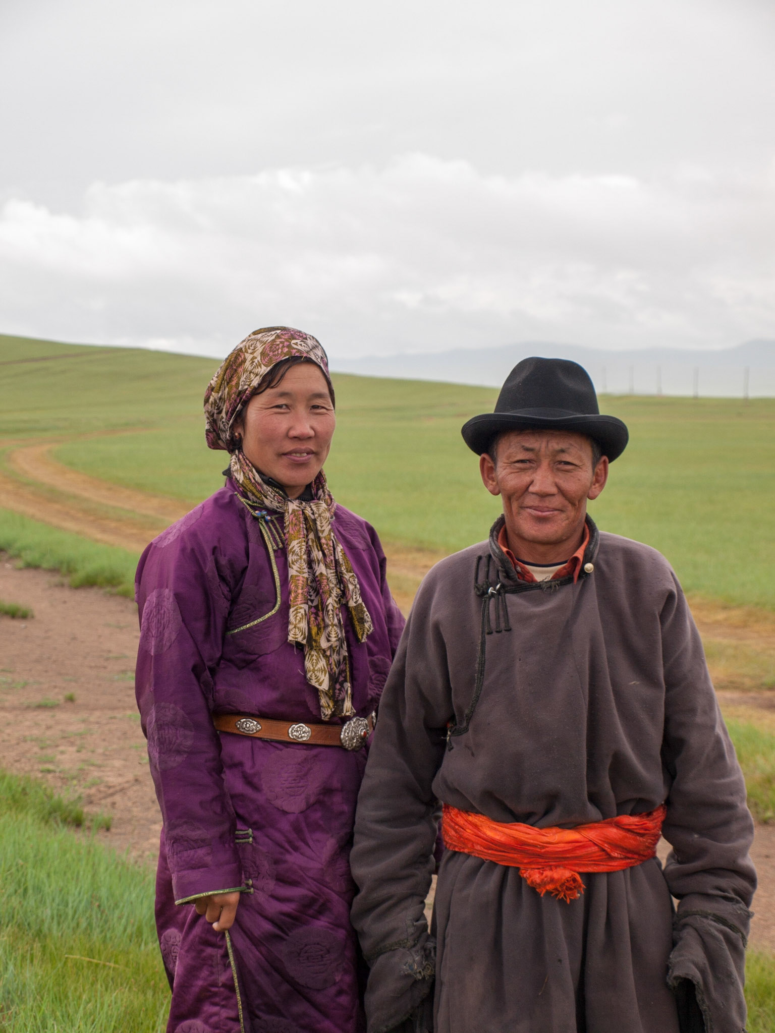 Mongolian couple portrait