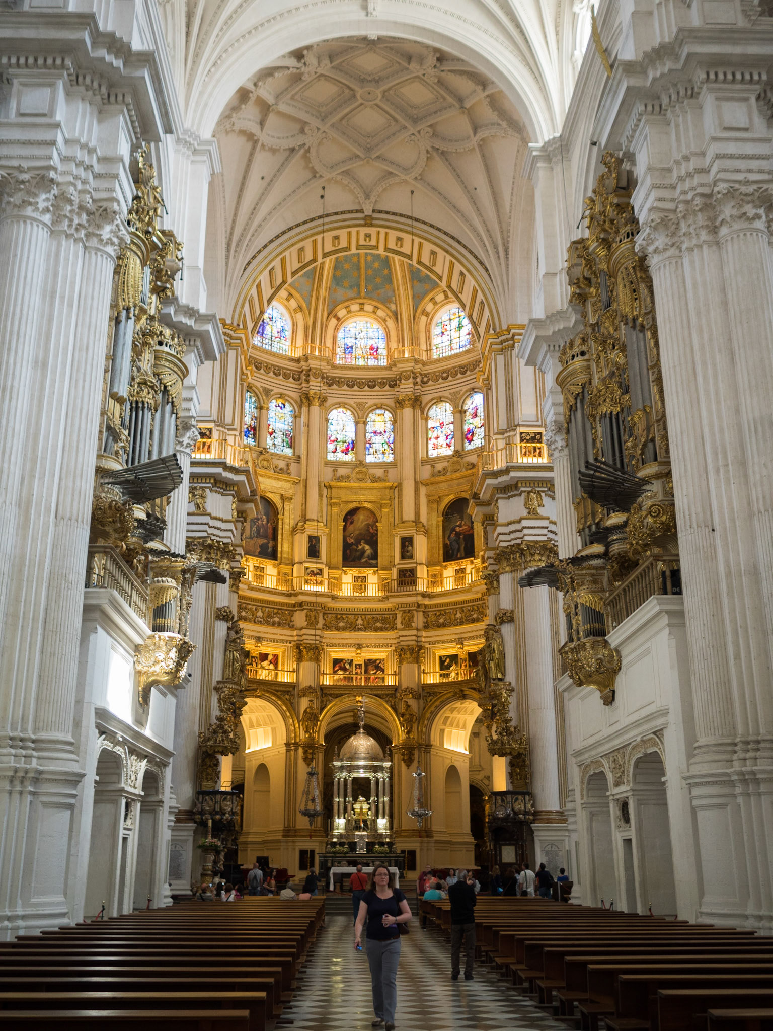 [main nave] Granada Andalucia Europe Spain church