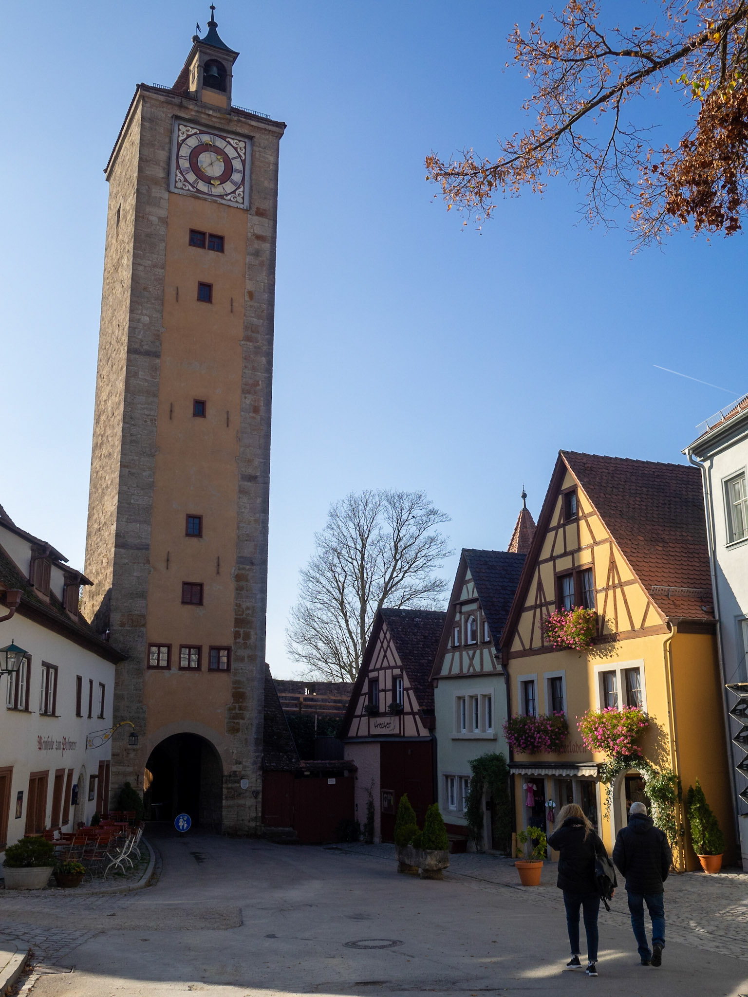 Burgturm, part of Rothenburg ob der Tauber city wall