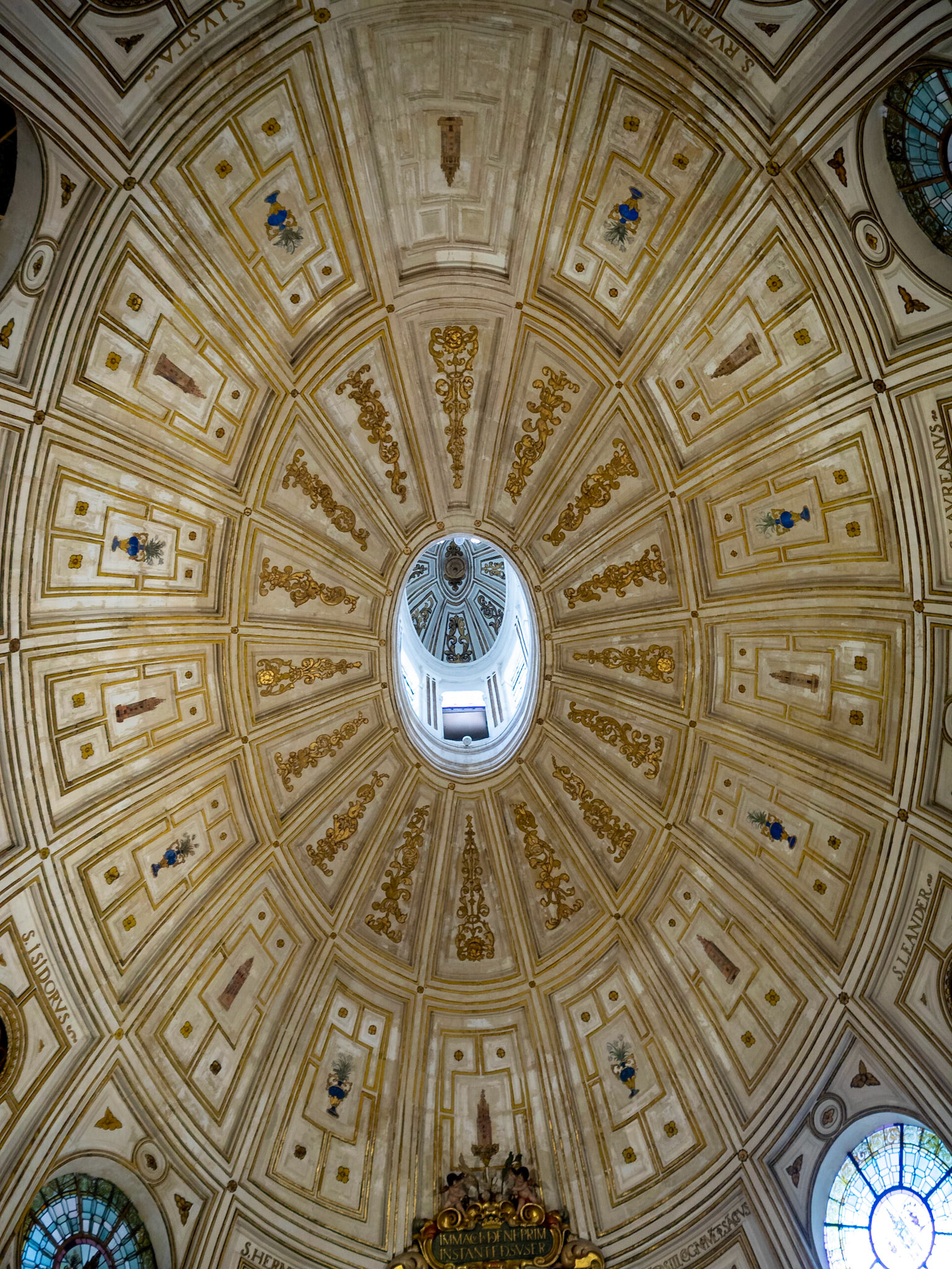 Dome of the chapter room of the Seville Cathedral