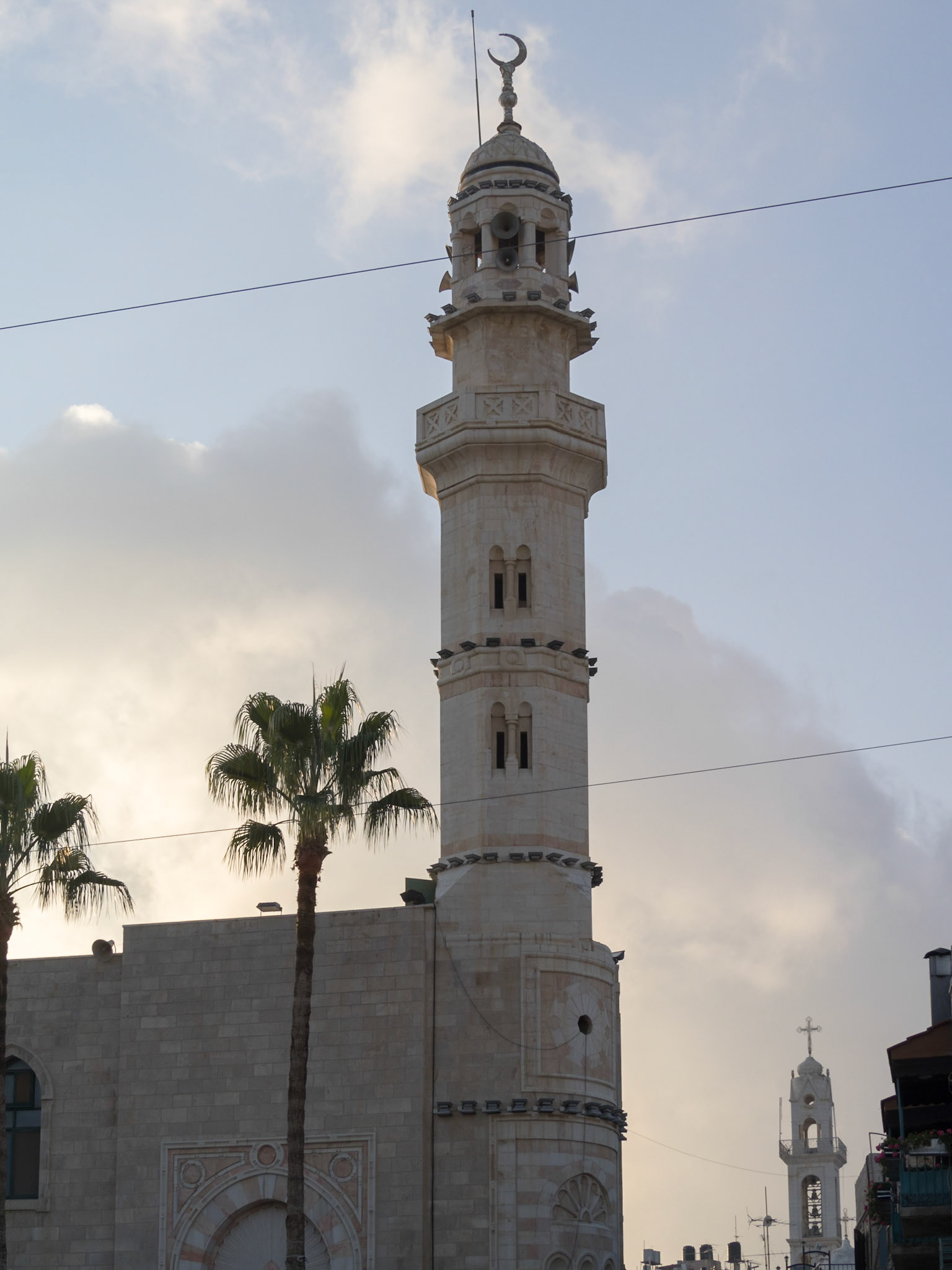 Mosque minaret in Bethlehem
