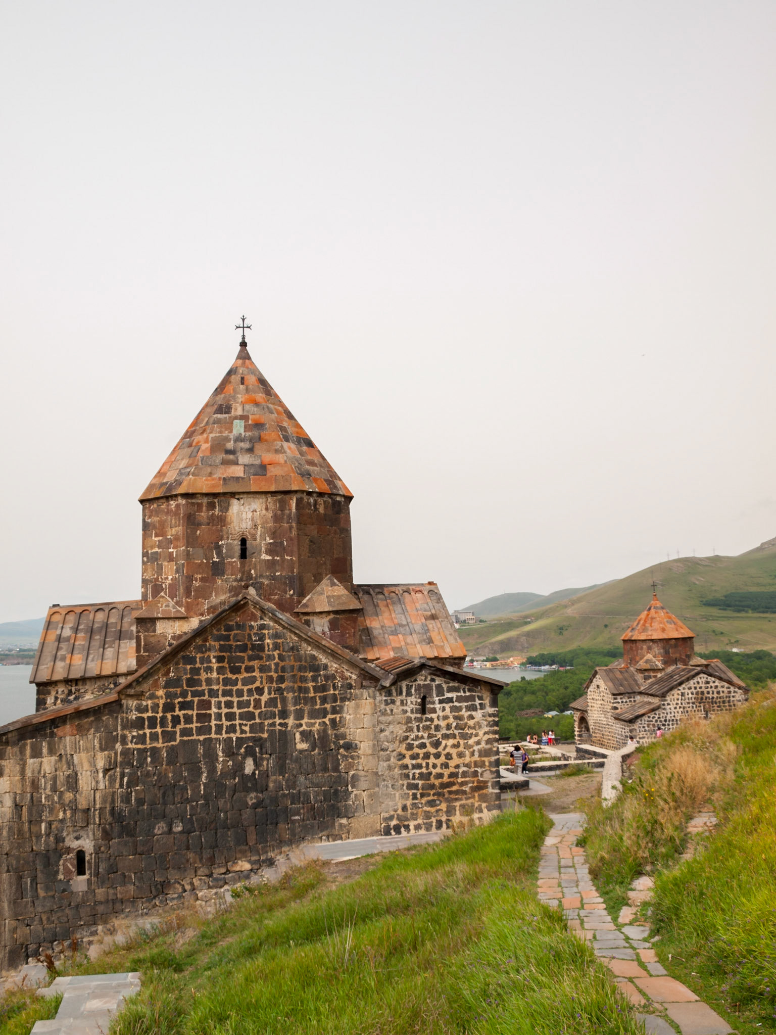 Surp Astvatsatsin church in foreground and Arakelots church in backgraound
