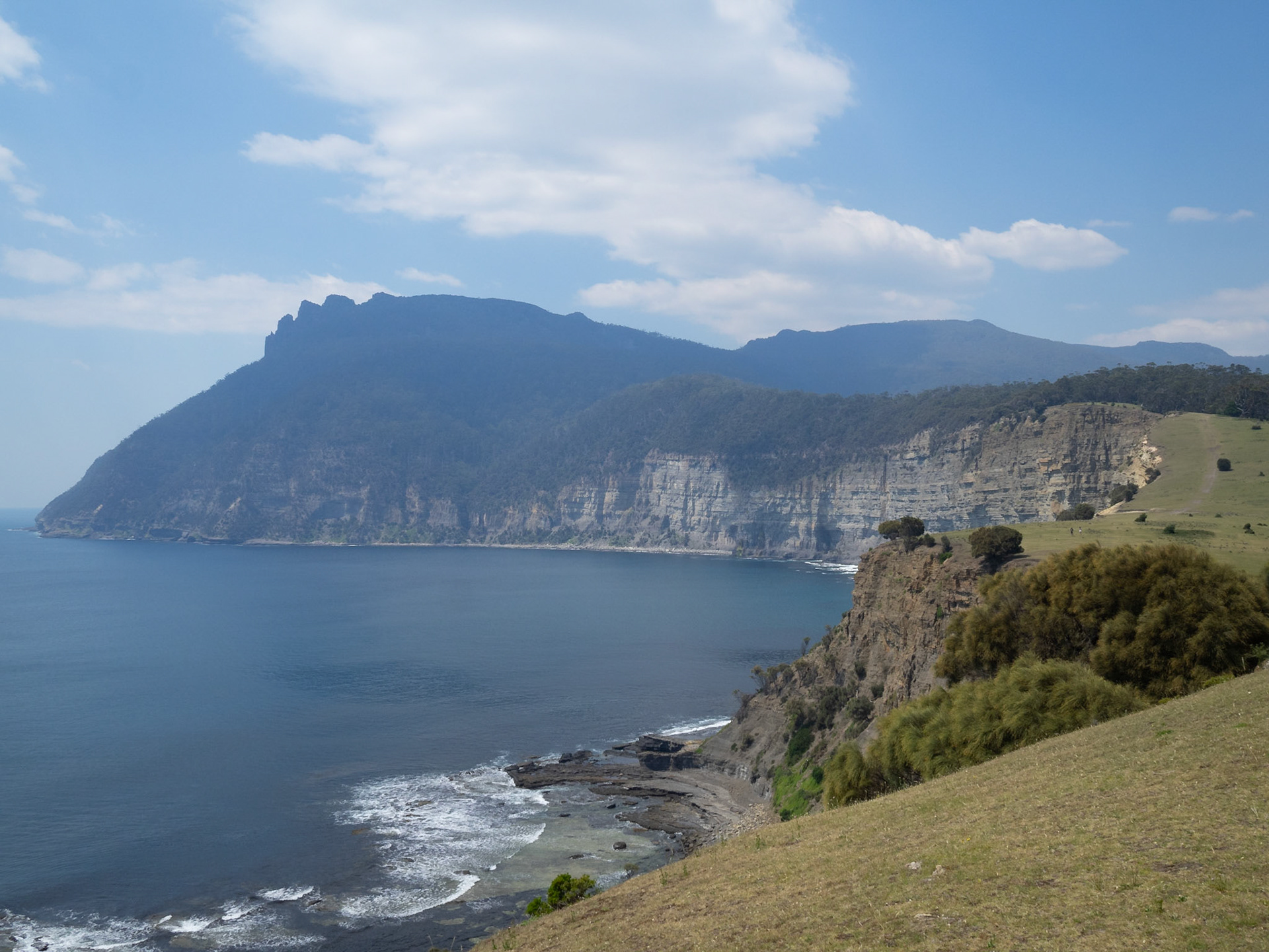 Maria Island coastline cliffs