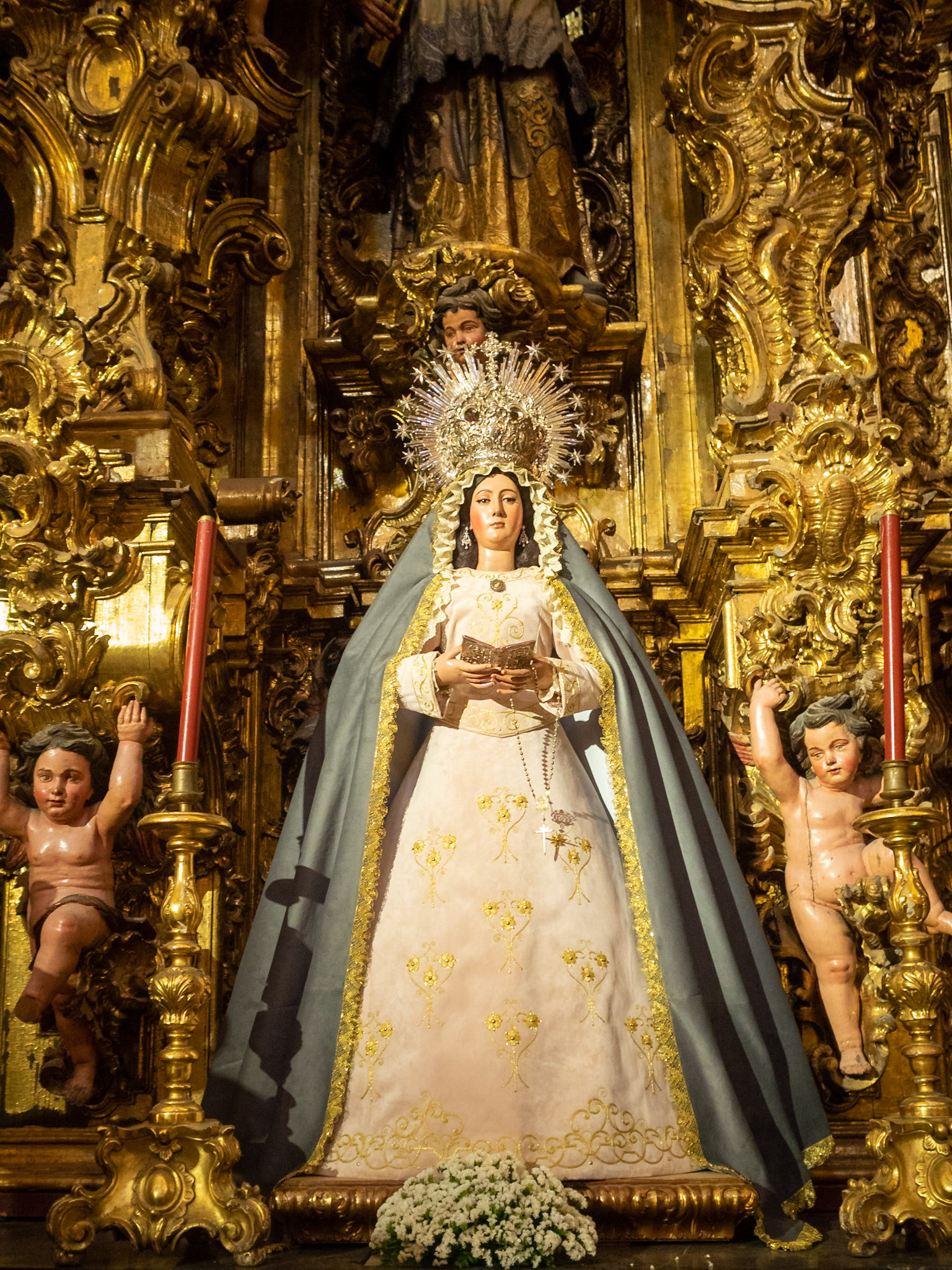 Sacrament Chapel altarpiece detail, Iglesia Colegial del Divino Salvador, Seville