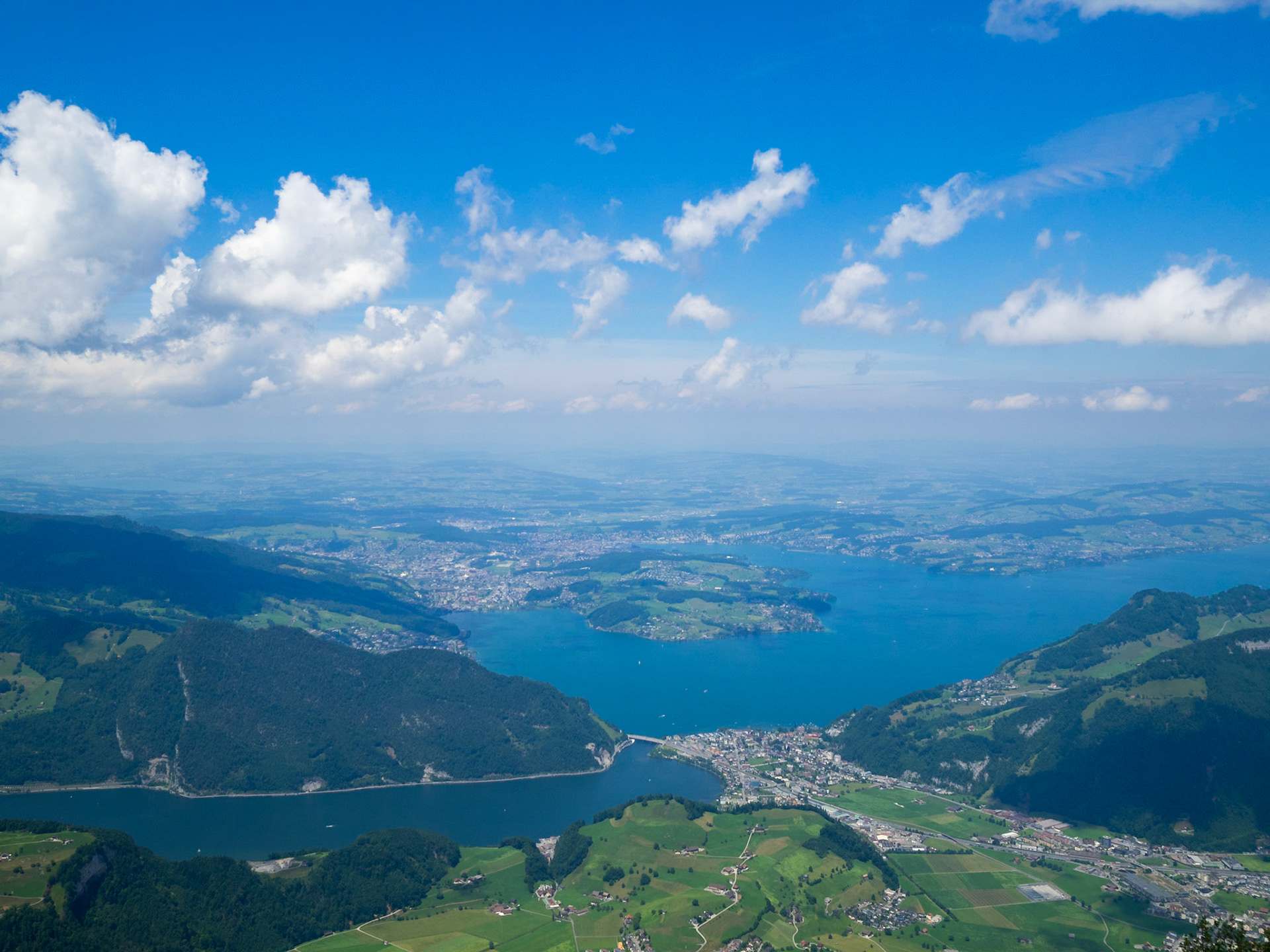 Lake Luzern seen from Stanserhorn