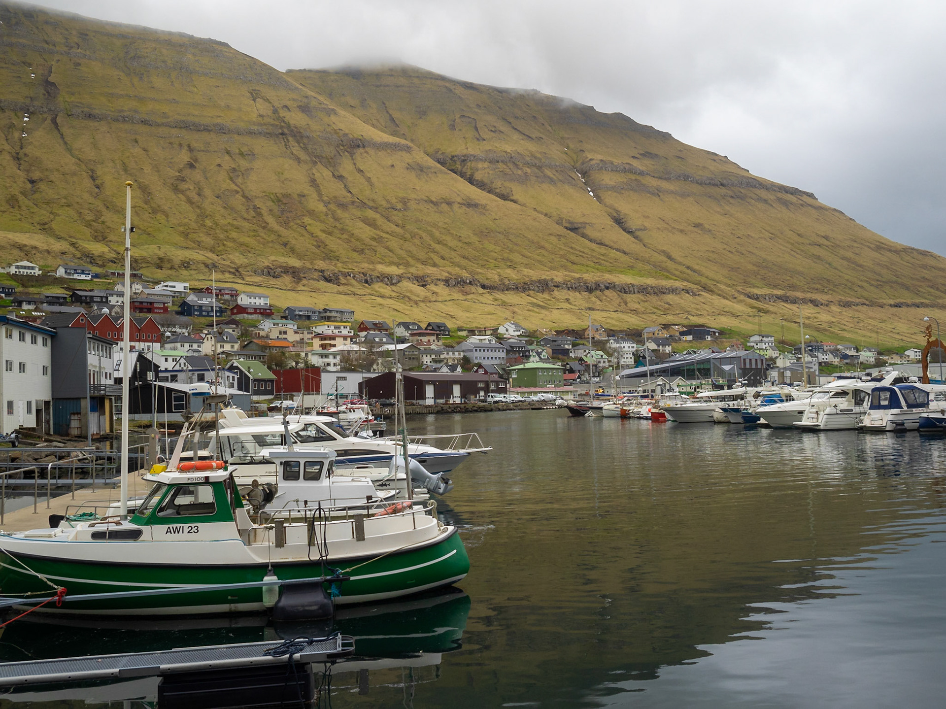 Fuglafjørður seen from the port