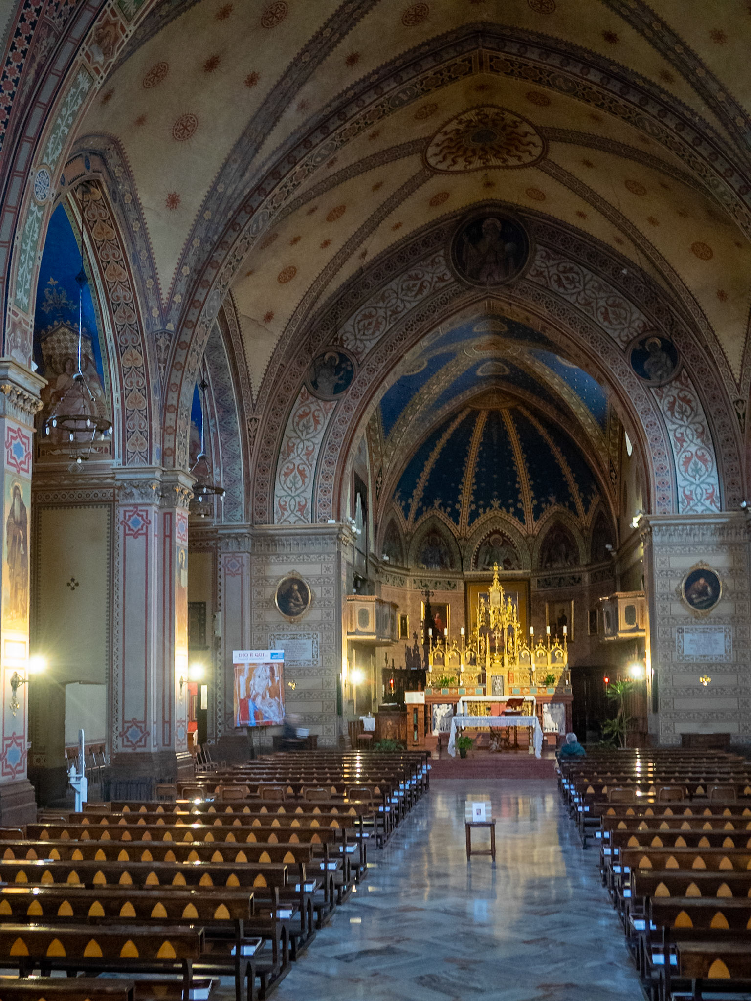 Church of Paradise interior view, Clusone