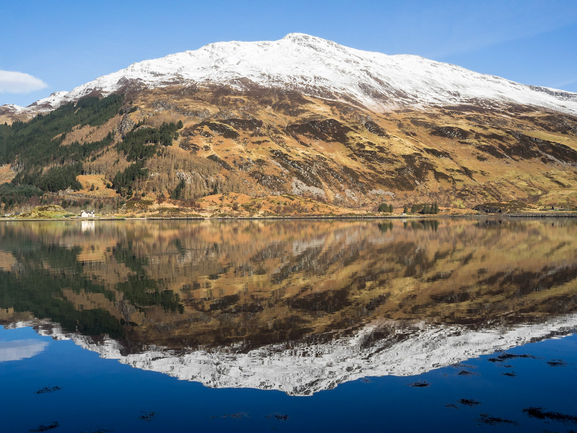 Mirrored nature in Loch Duich