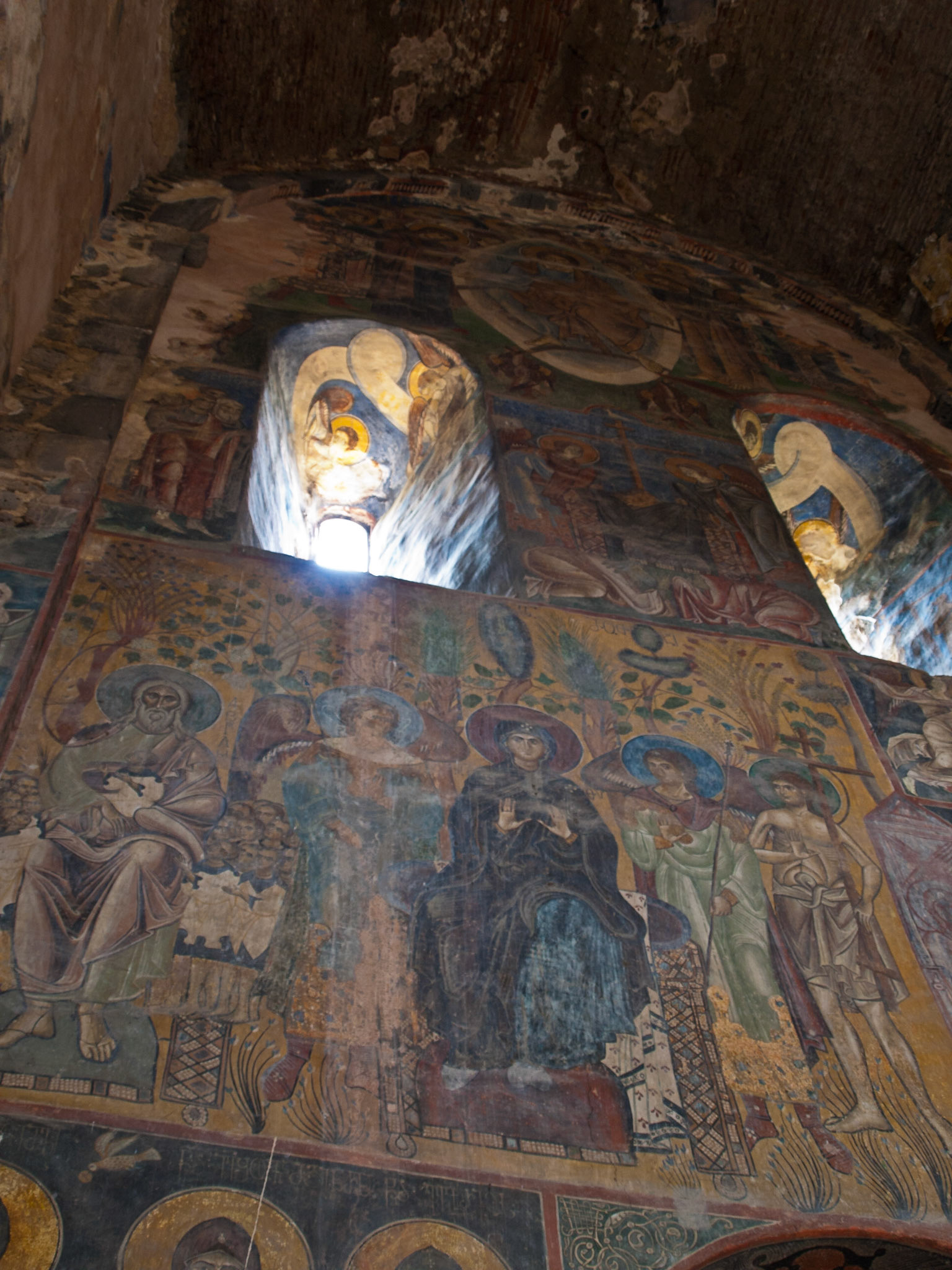 Akhtala monastery fresco