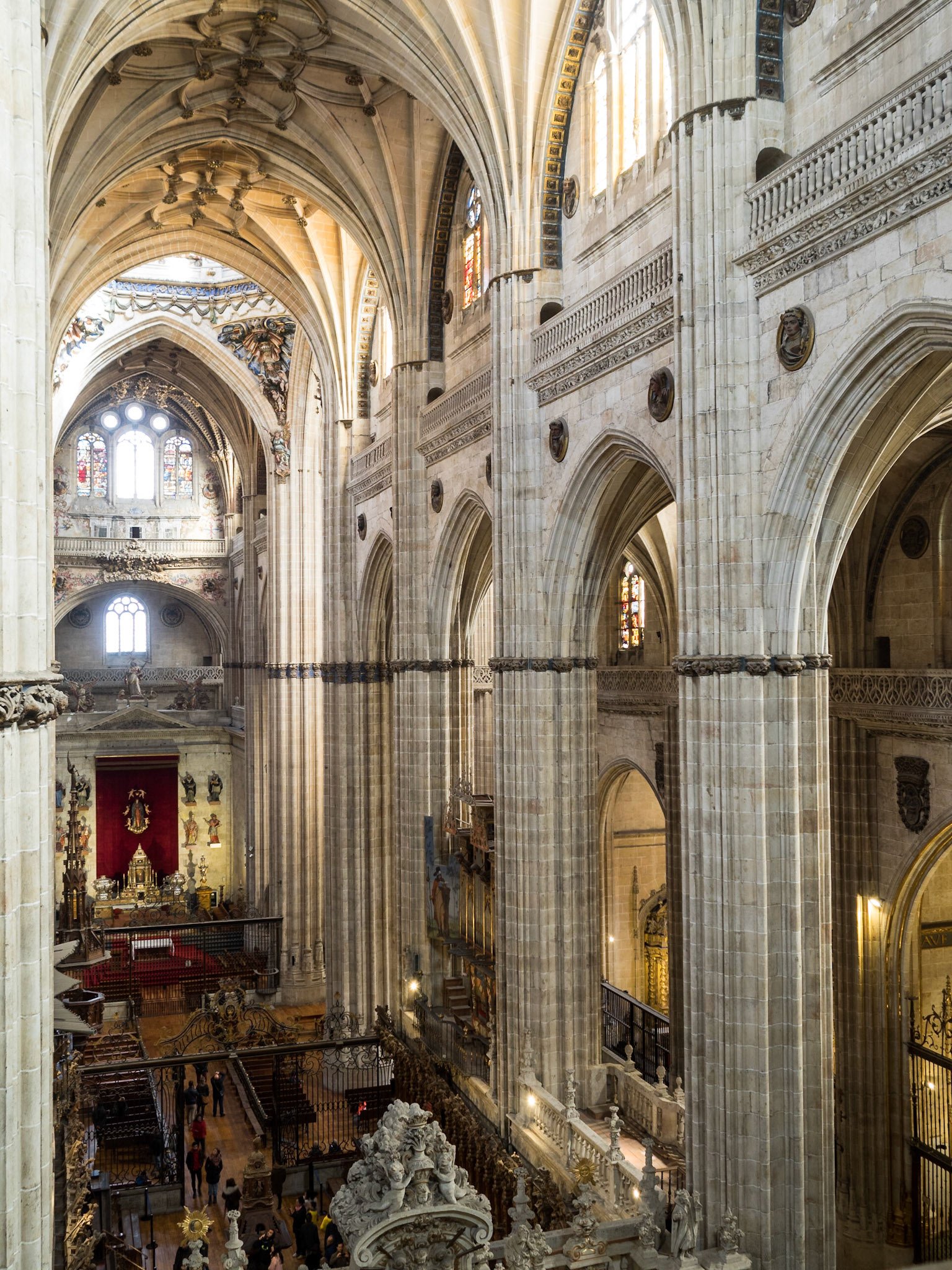 Salamanca Cathedral interior seen from above