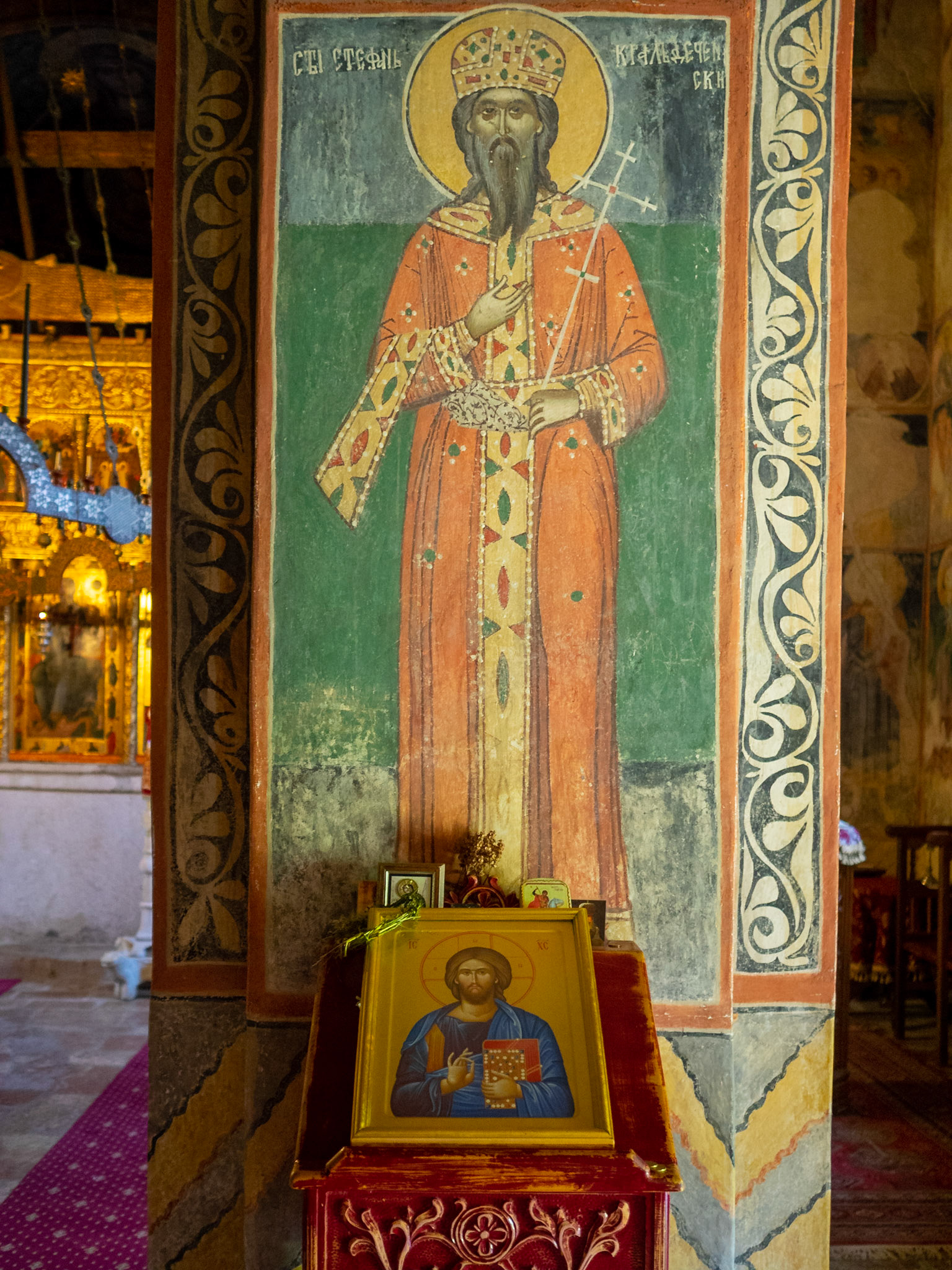 Wall fresco from the Church of the Assumption of the Holy Mother of God