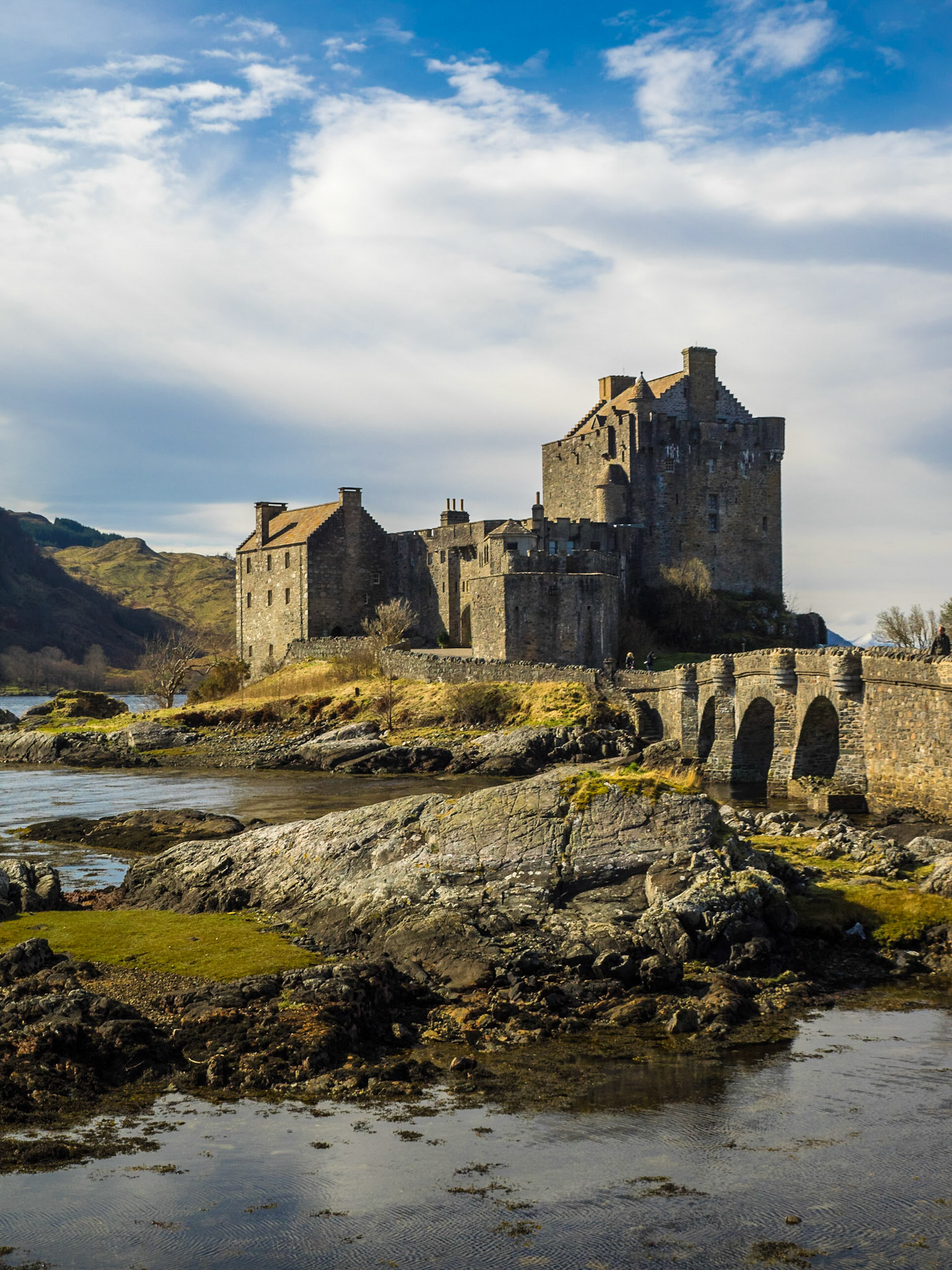Eilean Donan Castle seen from Loch Duich