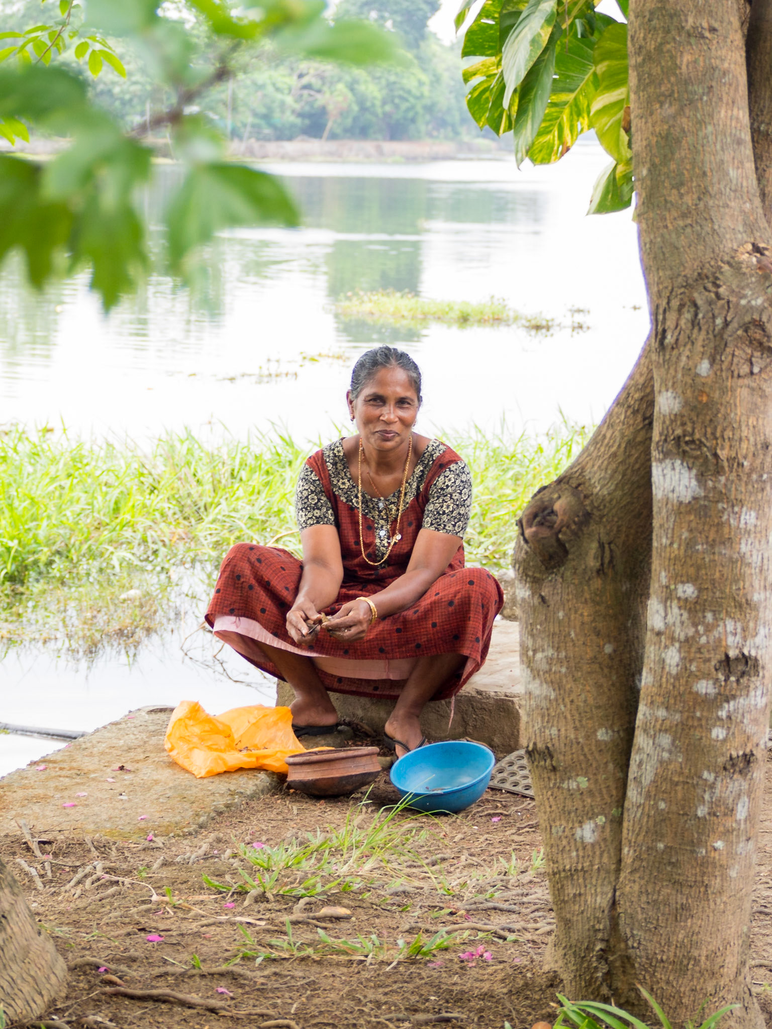 Life by the canals of Kerala backwaters