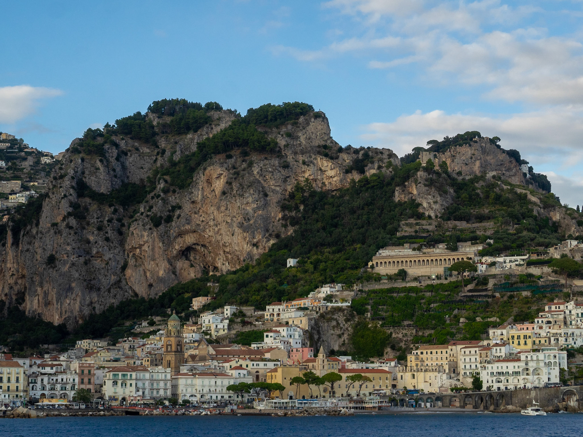 Amalfi seen from the sea