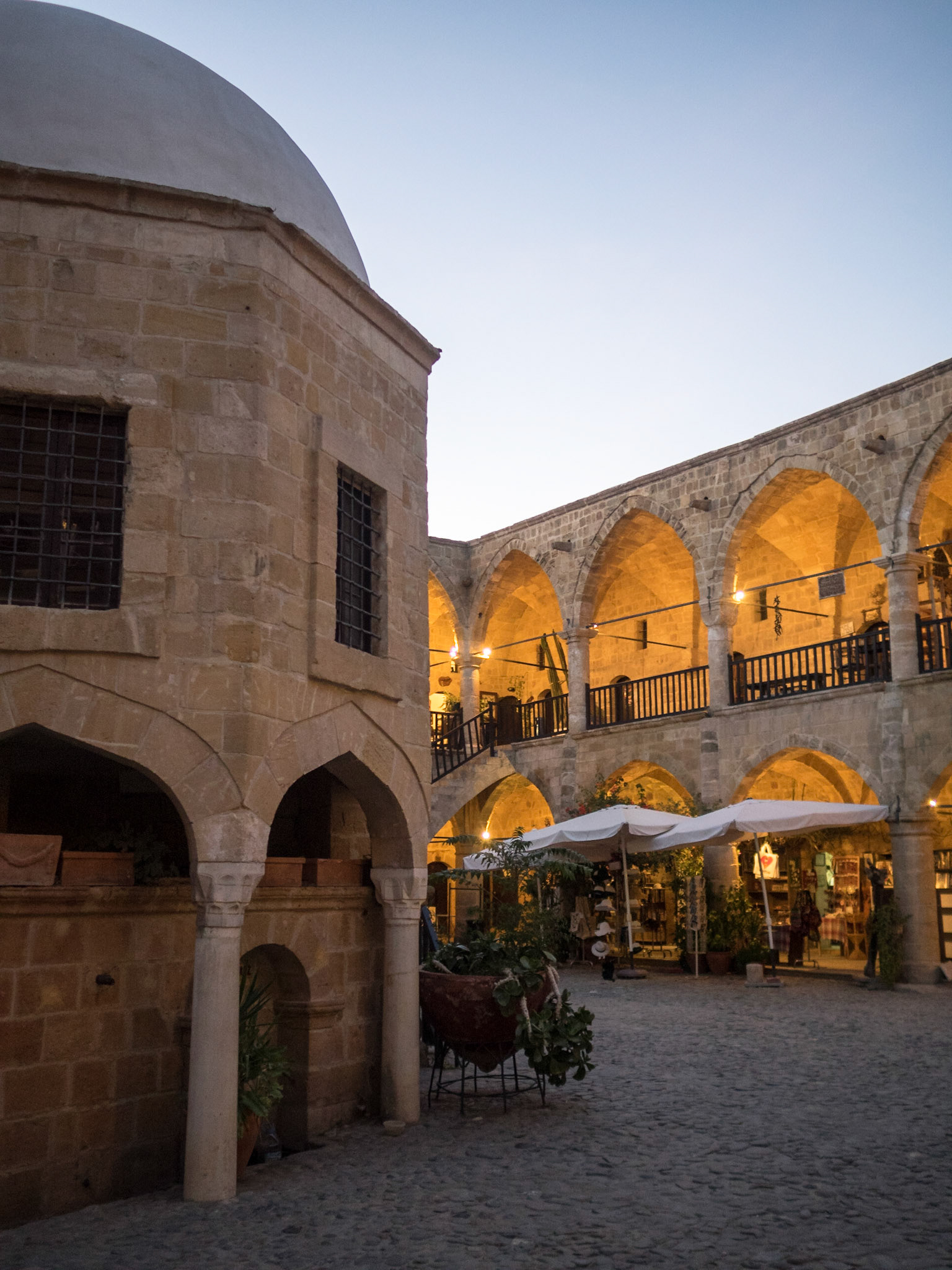 North Nicosia Buyuk Han interior courtyard