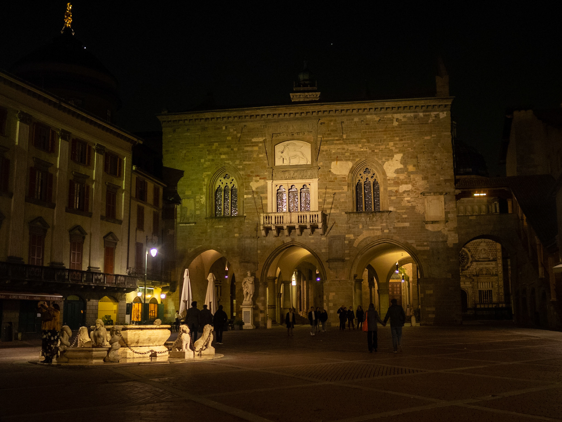 Piazza Vecchia at night, Bergamo Citta Alta