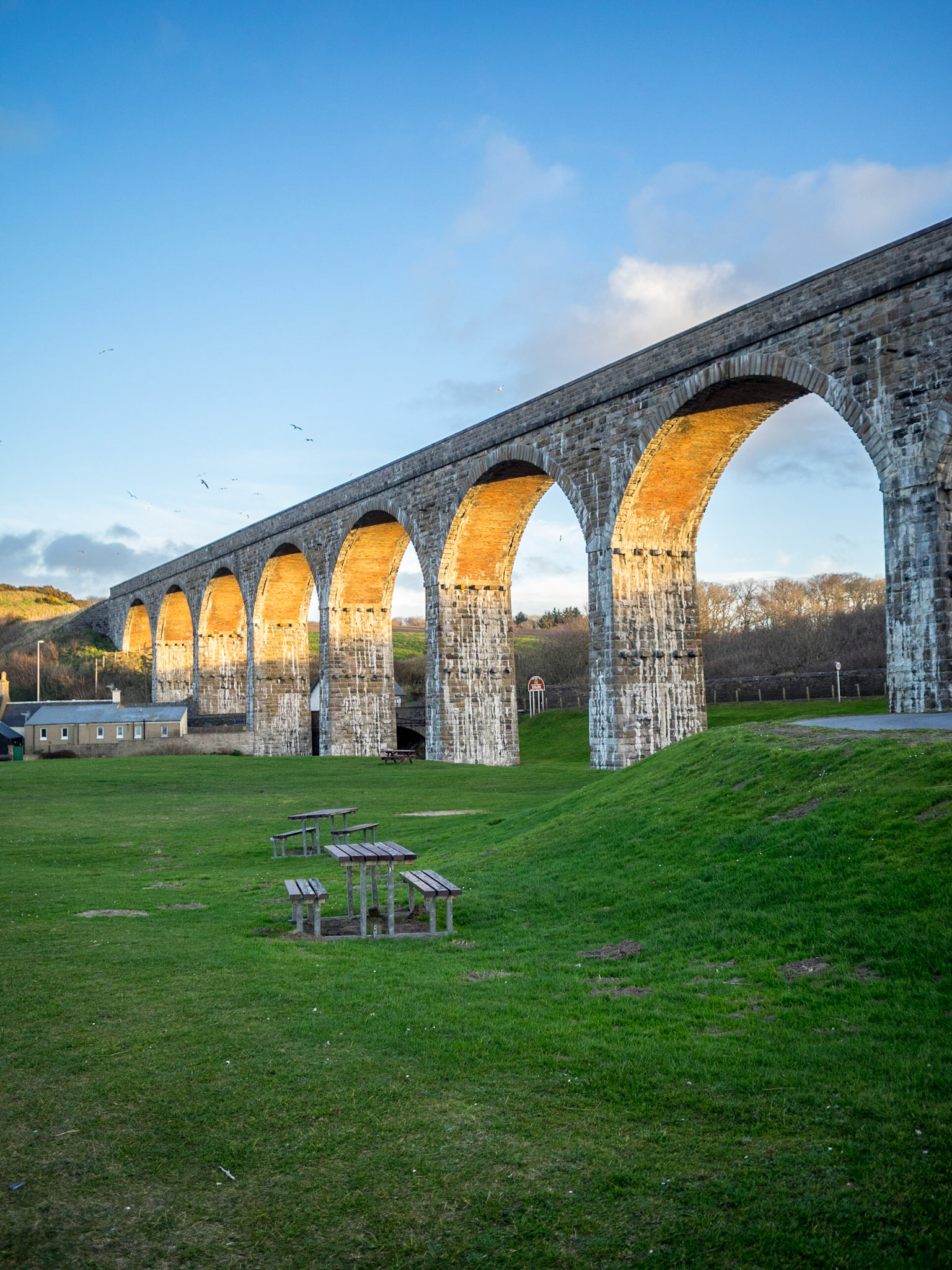 Train viaduct