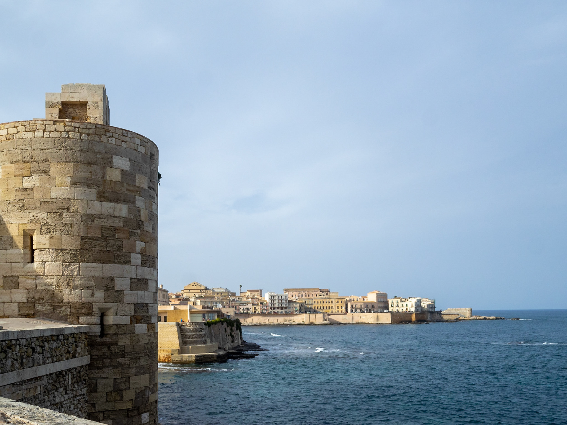 Siracusa coastline seen from Castello Maniace