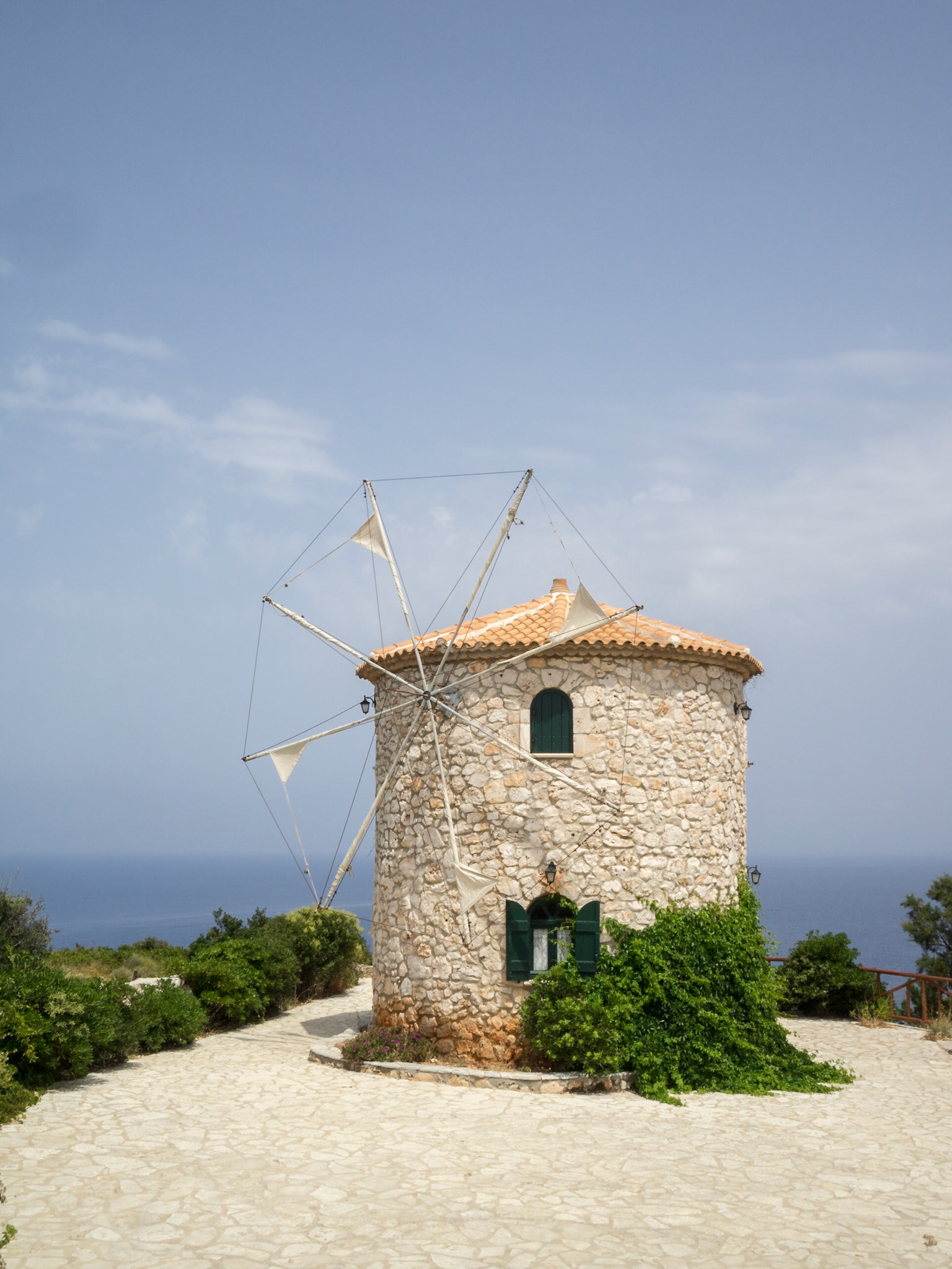 Traditional windmill in Zakynthos island
