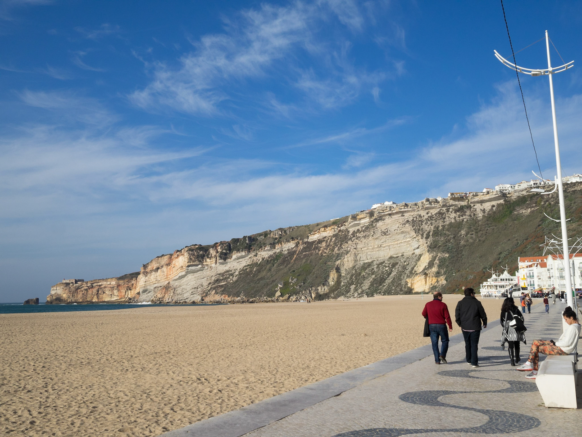 Nazare beach promenade