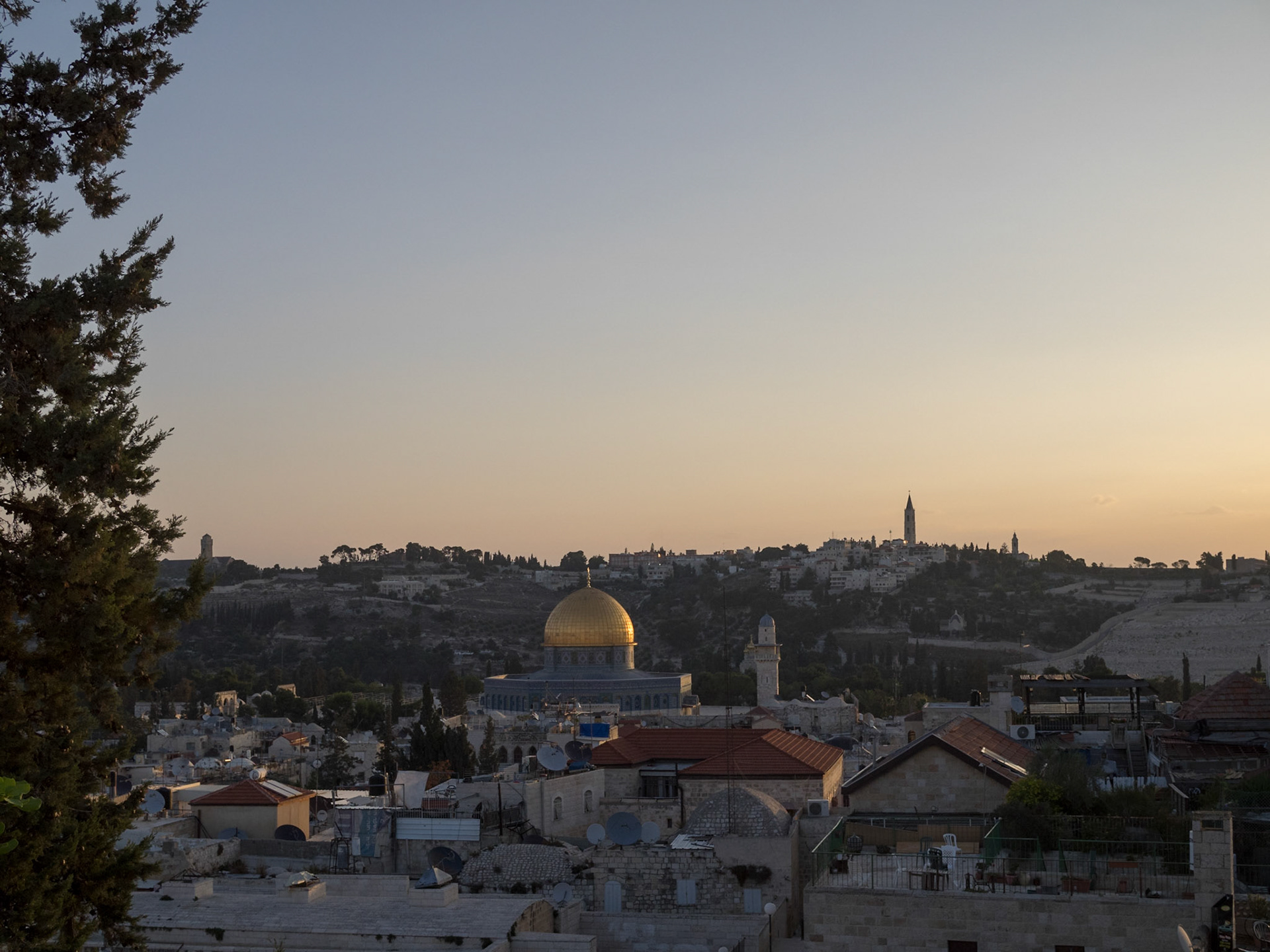 Old Jerusalem Dome of the Rock at dawn