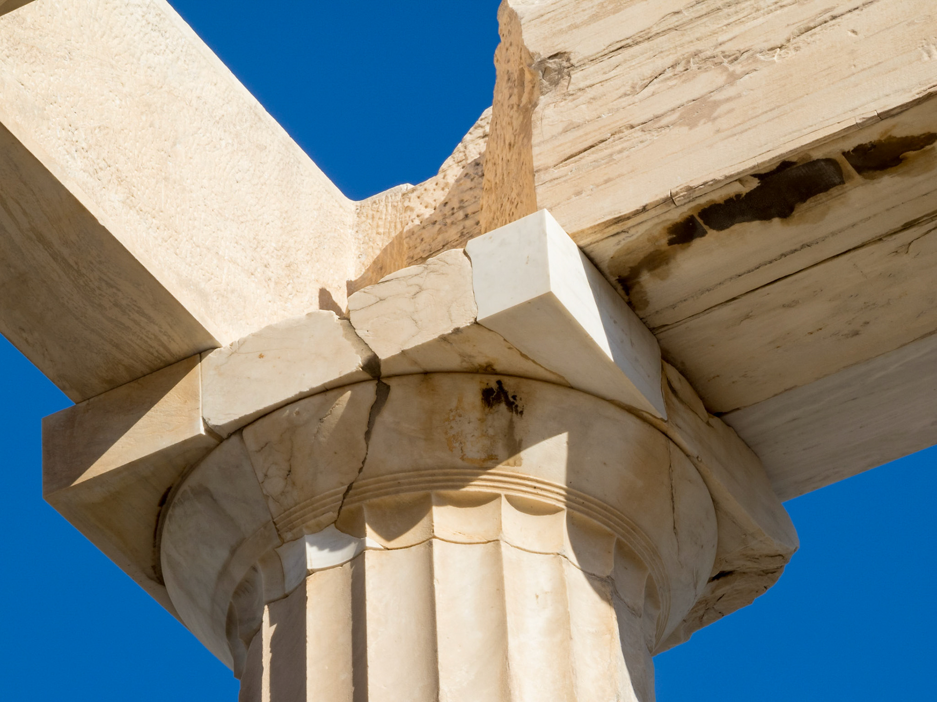 Detail of a Doric style column cap