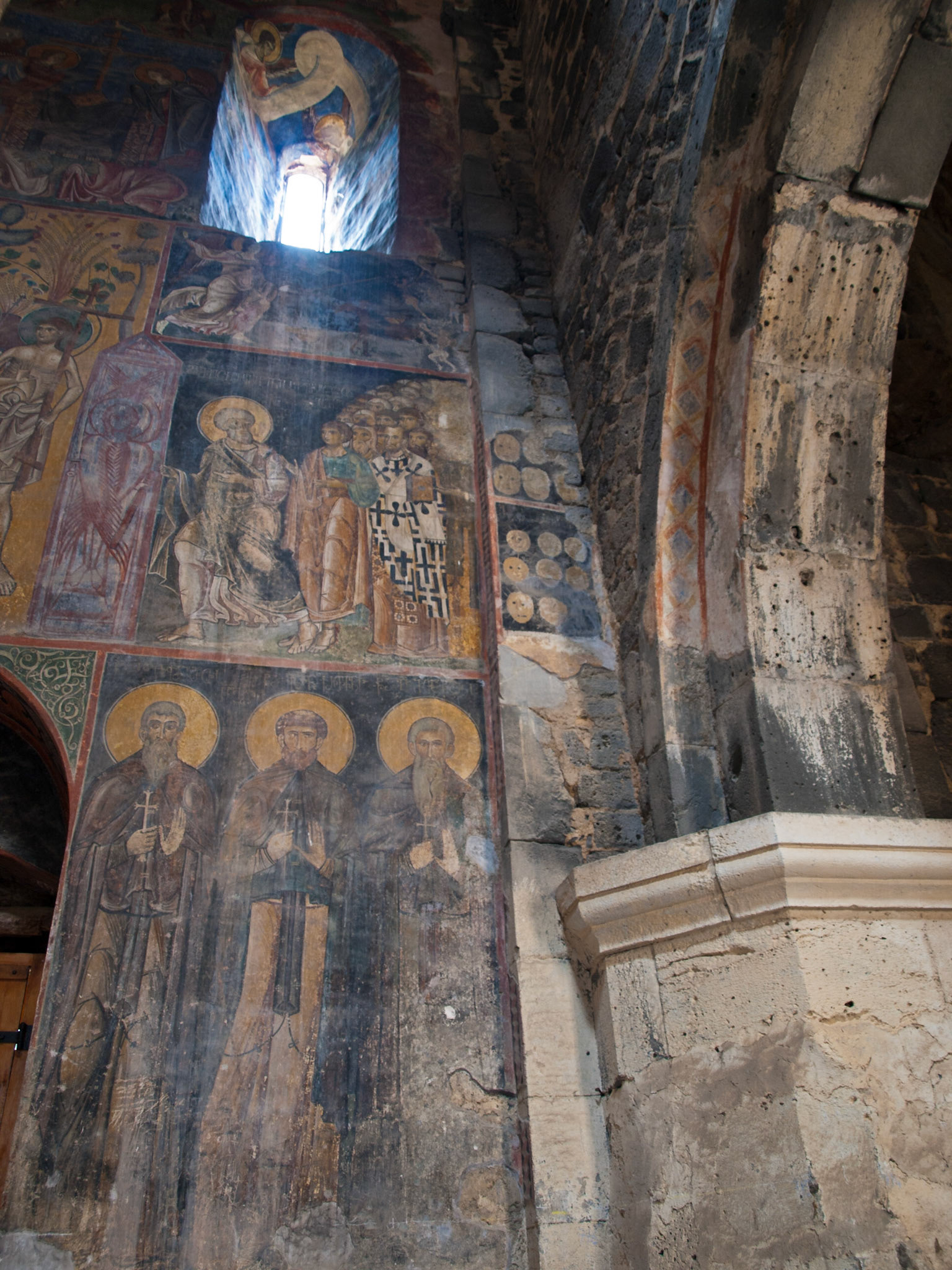Akhtala monastery fresco