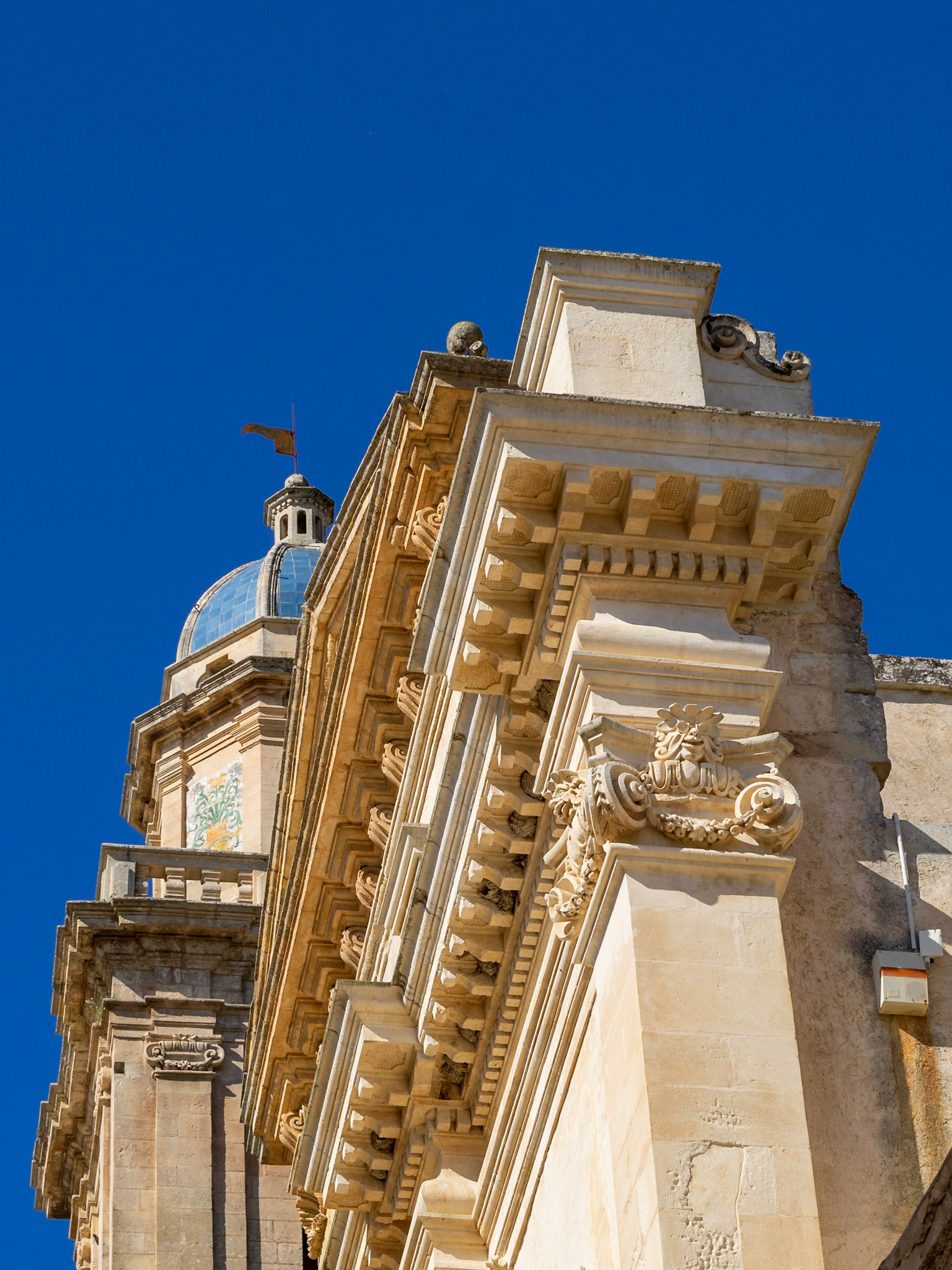 Chiesa di Santa Maria dell'Itria facade and tower detail, Ragusa