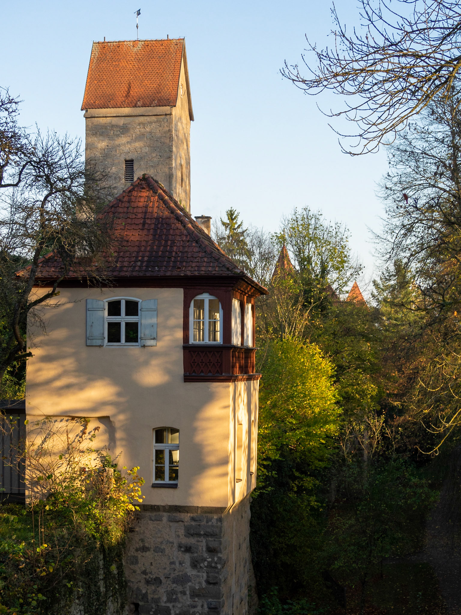 Belinsturm part of Dinkelsbuhl city wall