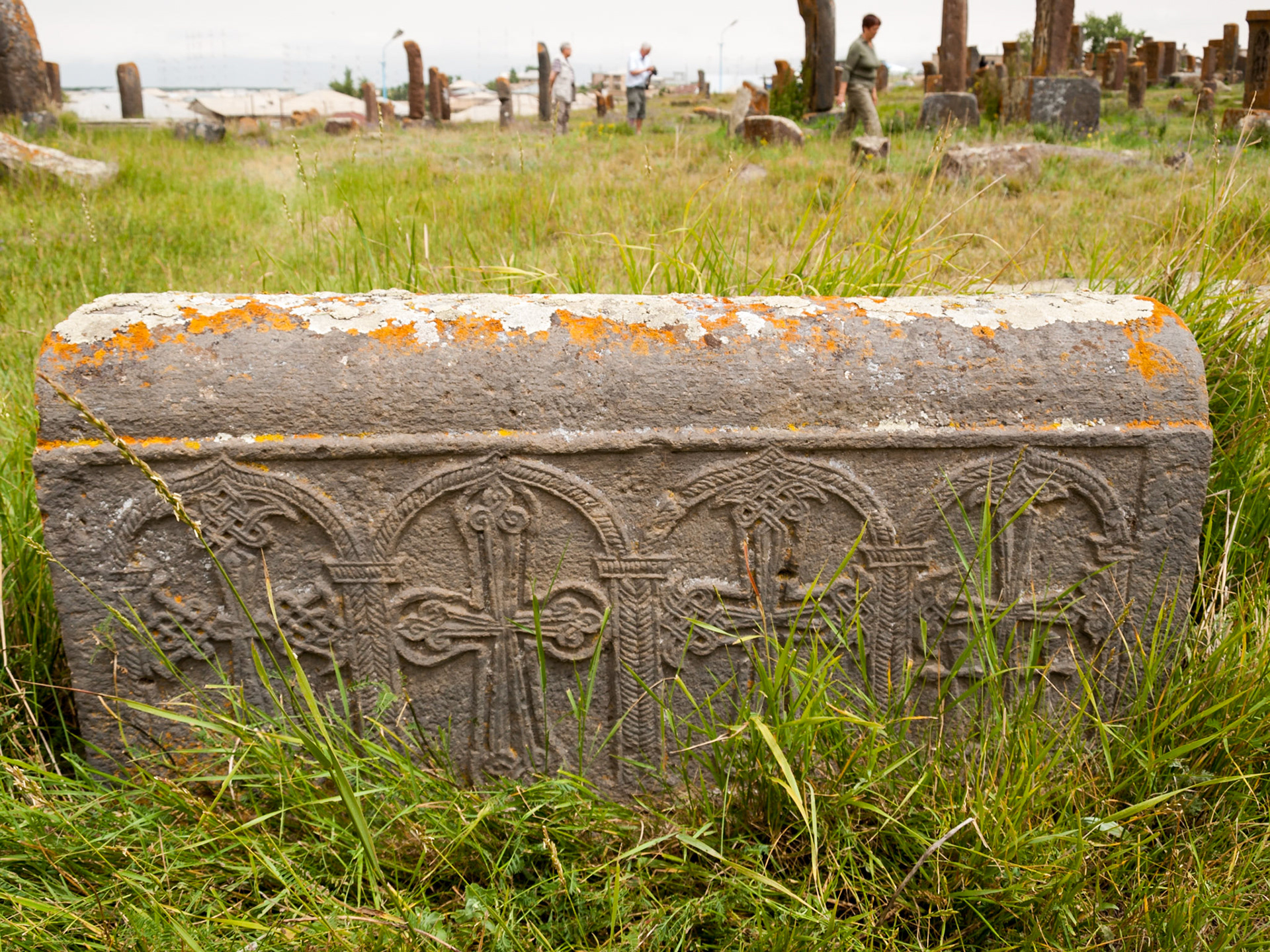 Khatchkar (cross-stone) field in Noratus